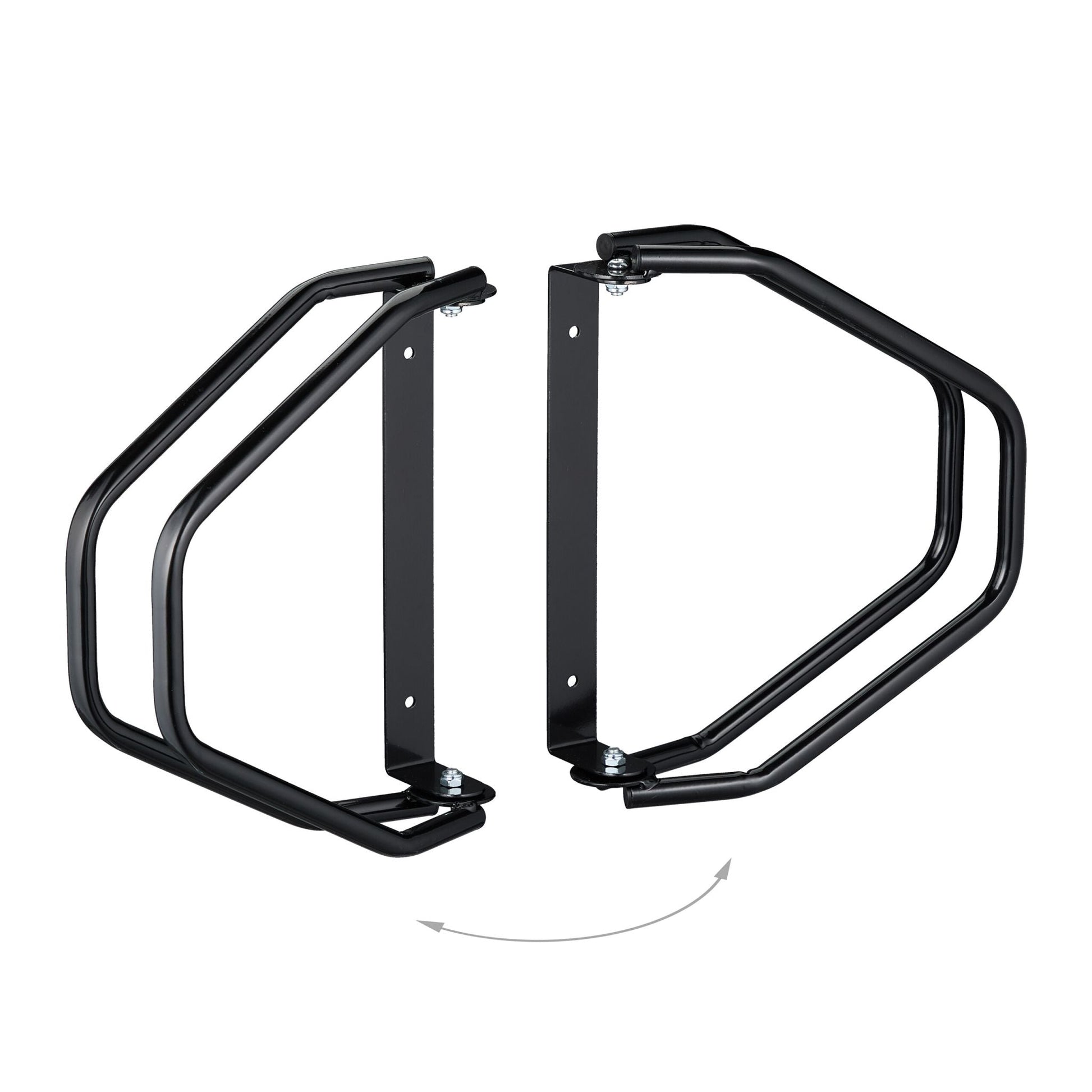 Fahrradständer Wand schwenkbar Schwarz von Relaxdays