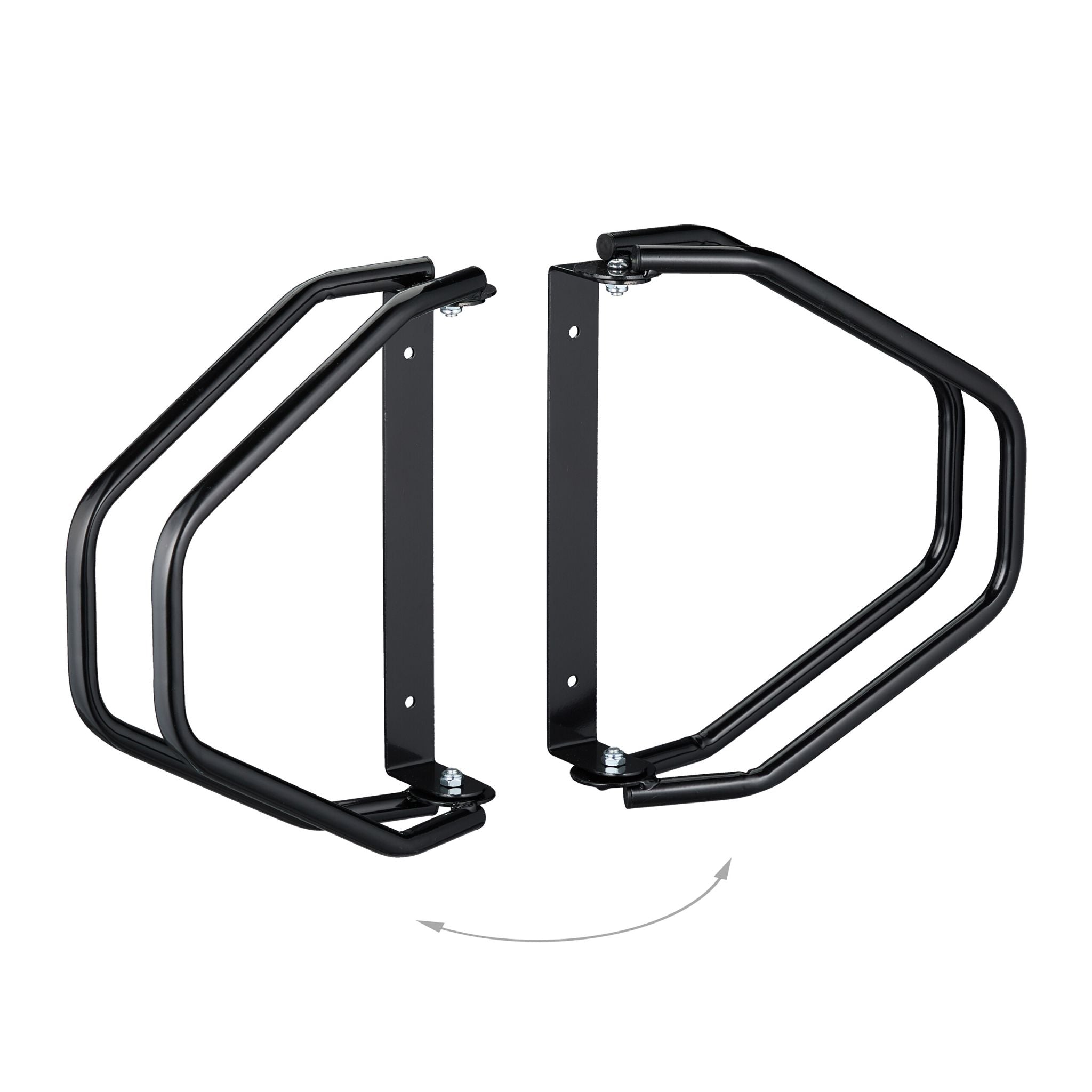 Fahrradständer Wand schwenkbar Schwarz von Relaxdays