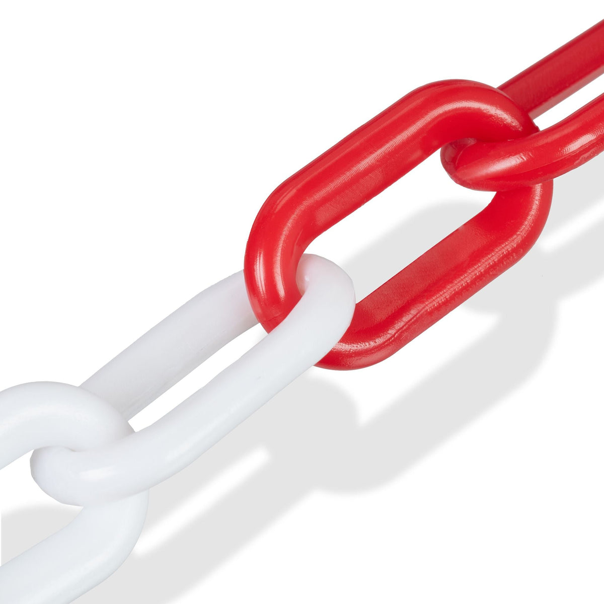 Absperrkette in Rot und Weiss Weiss-Rot von Relaxdays