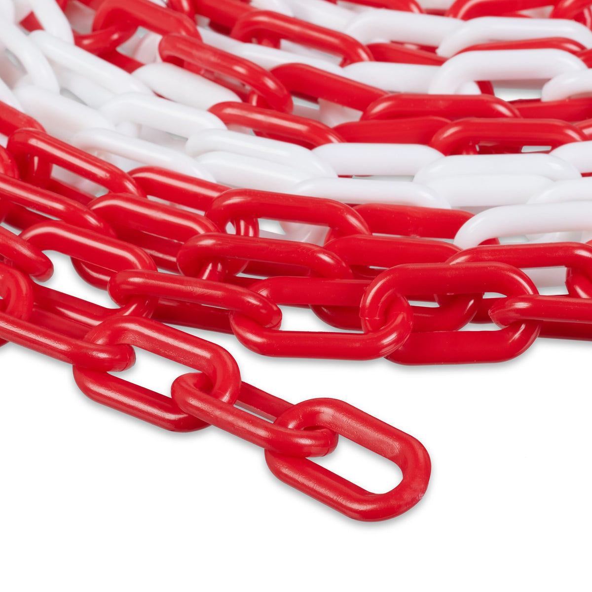 Absperrkette in Rot und Weiss Weiss-Rot von Relaxdays