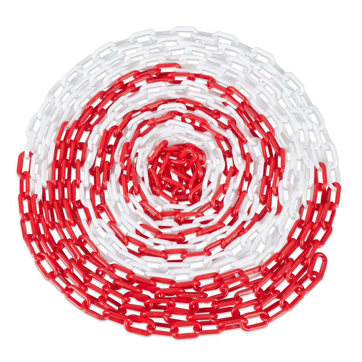 Absperrkette in Rot und Weiss Weiss-Rot von Relaxdays
