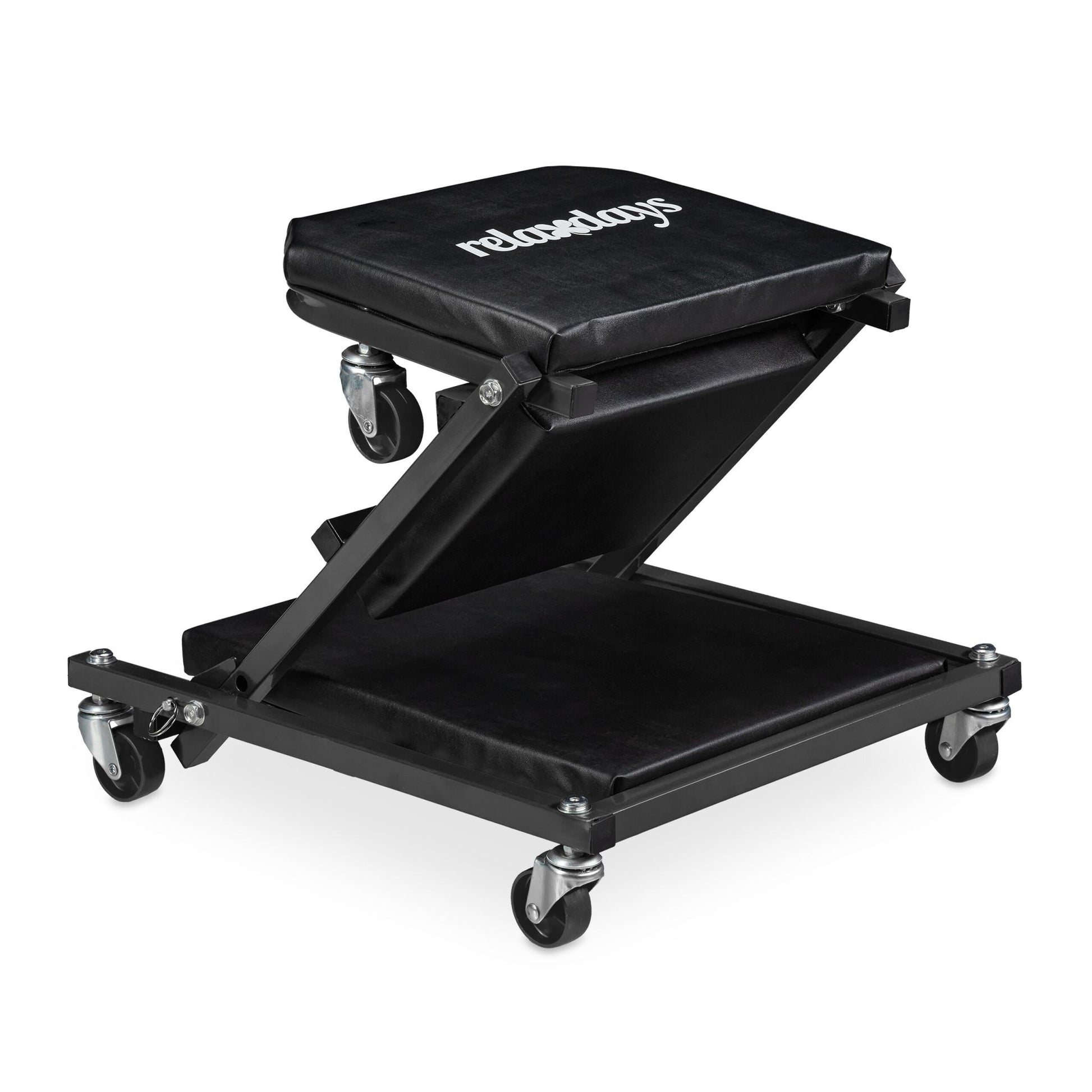 Rollbrett Werkstatt Schwarz von Relaxdays