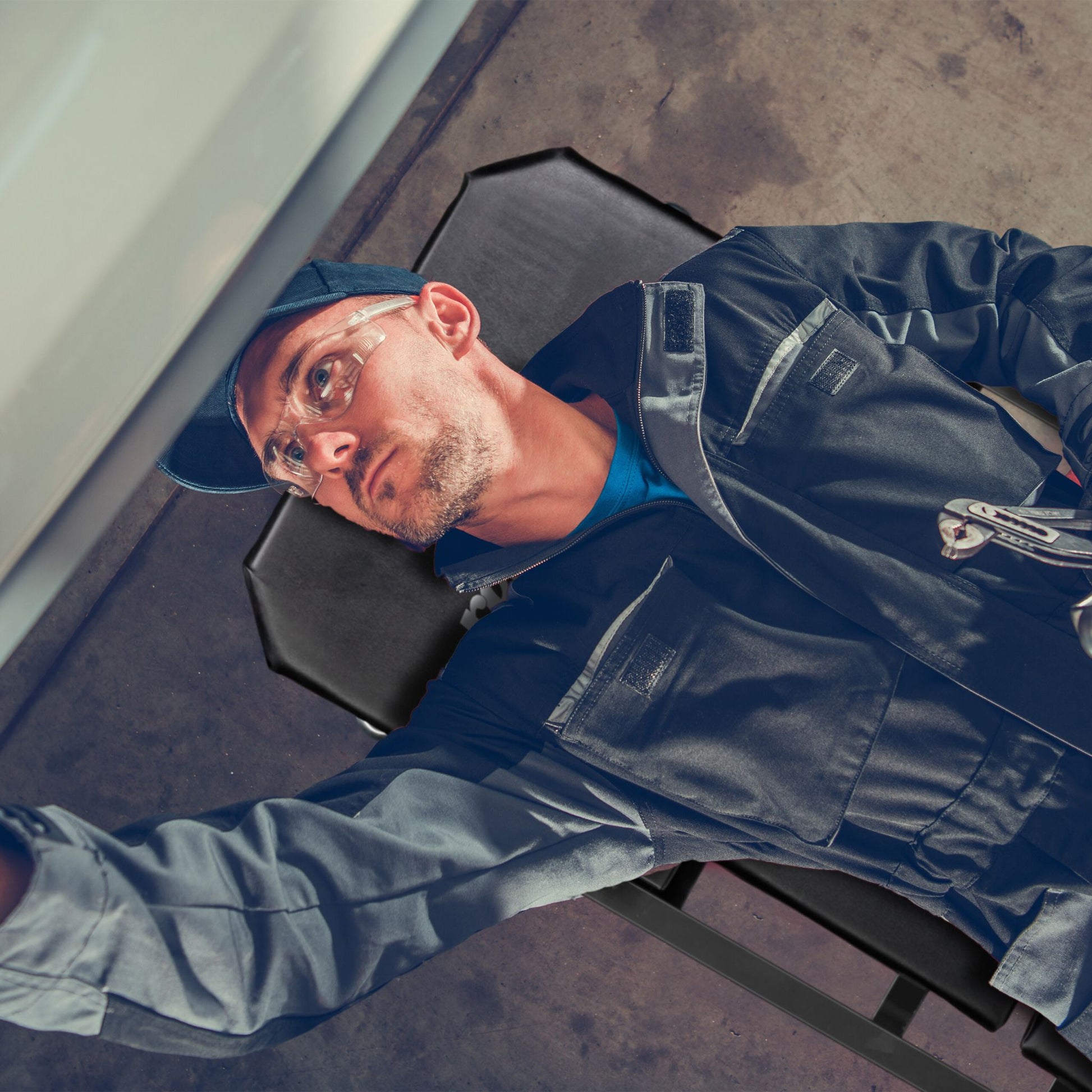Rollbrett Werkstatt Schwarz von Relaxdays