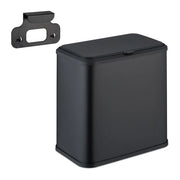 Mülleimer aufhängbar 5 L Schwarz von Relaxdays