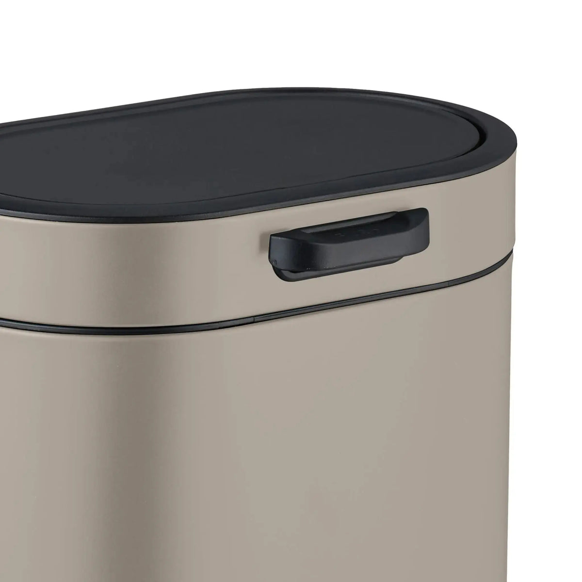 Hängender Mülleimer 5L Beige-Schwarz von Relaxdays