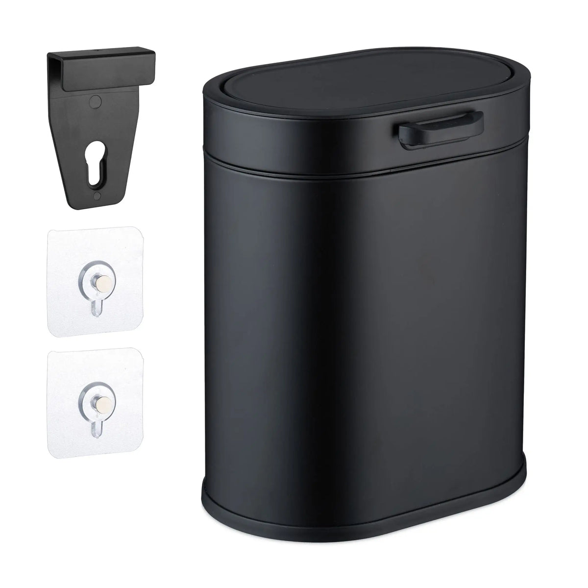 Hängender Mülleimer 5L Schwarz von Relaxdays