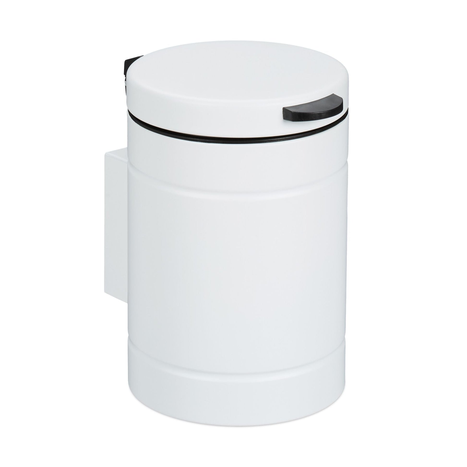 Kosmetikeimer Wandmontage 3 Liter Weiss von Relaxdays