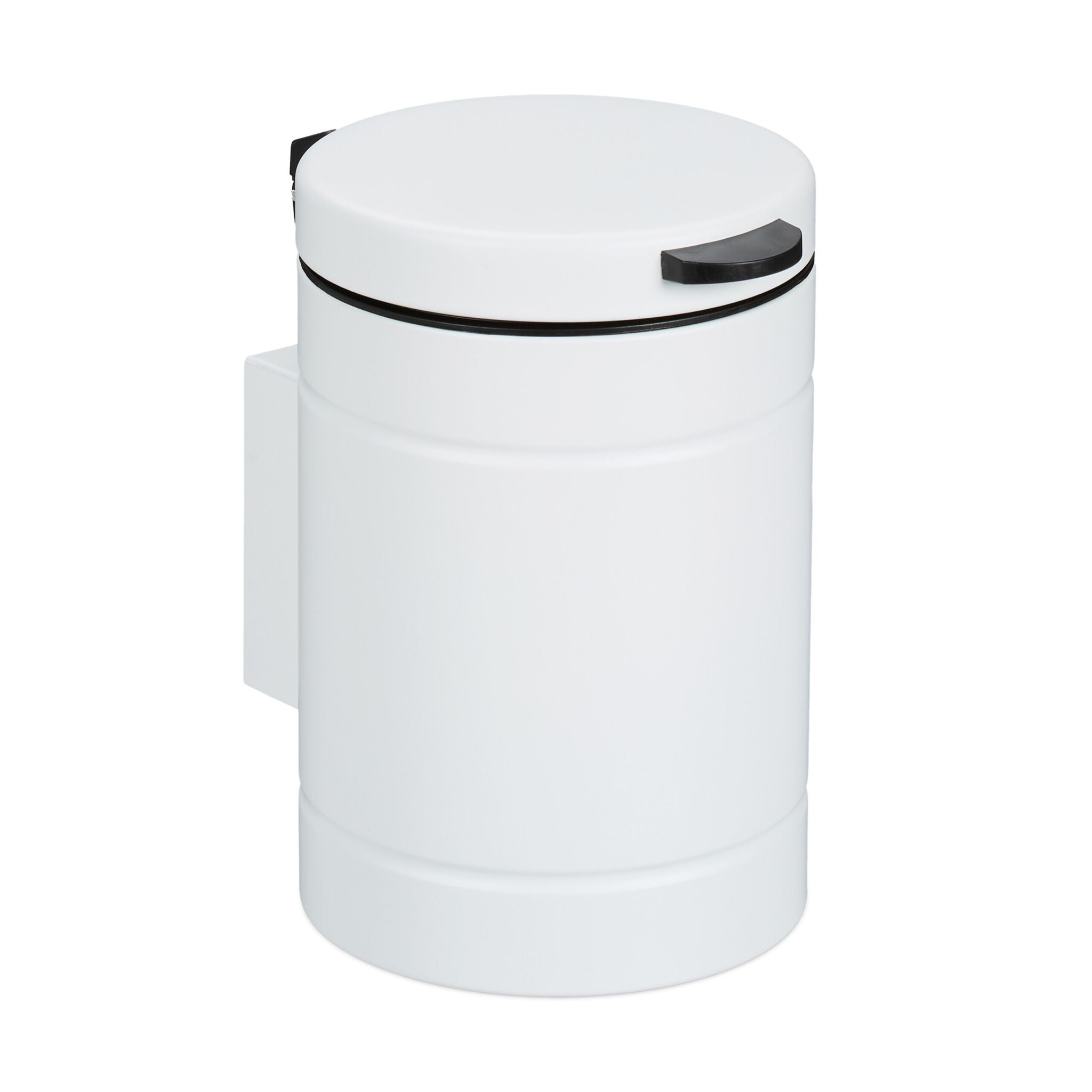 Kosmetikeimer Wandmontage 3 Liter Weiss von Relaxdays