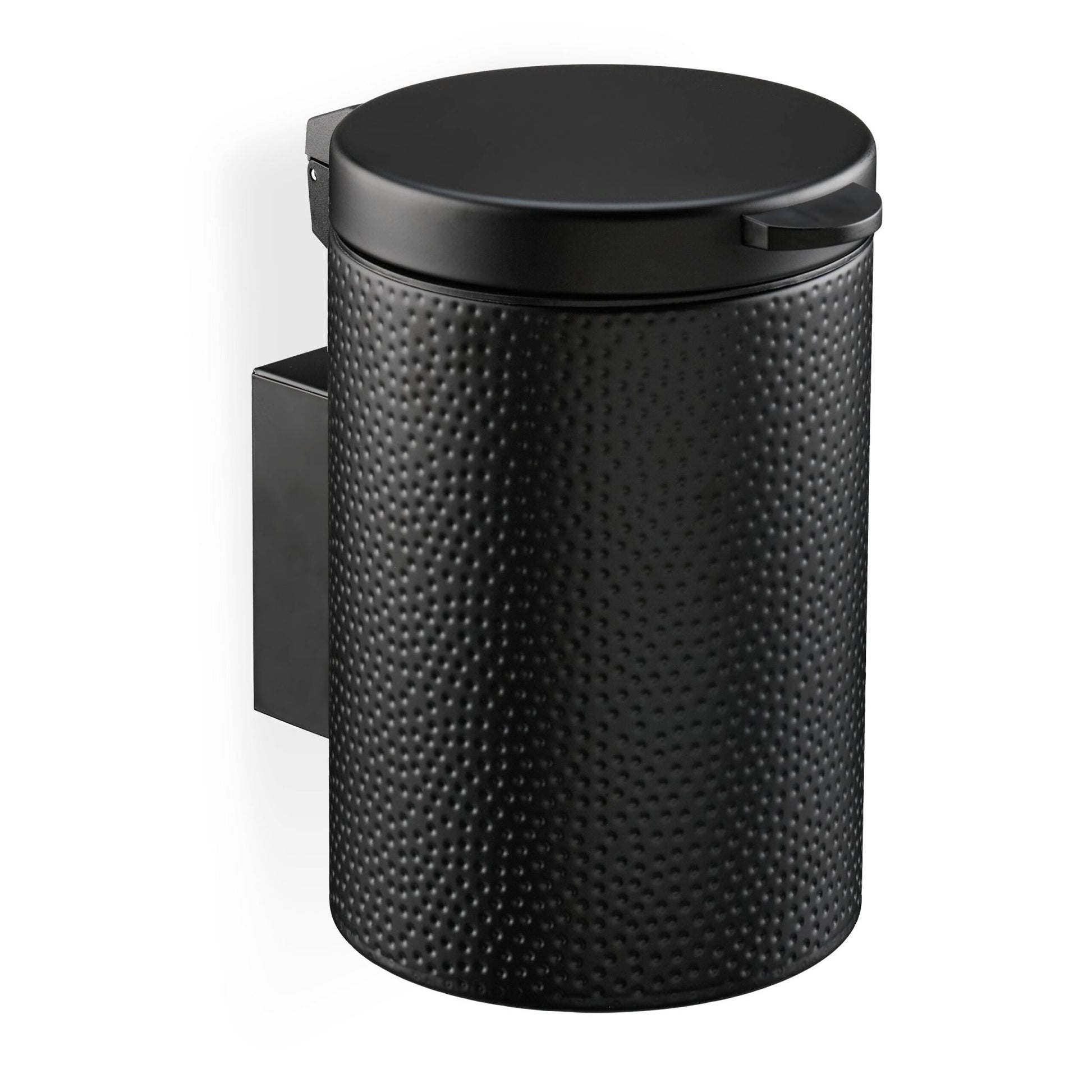 Kosmetikeimer Wandmontage 3 Liter Schwarz von Relaxdays