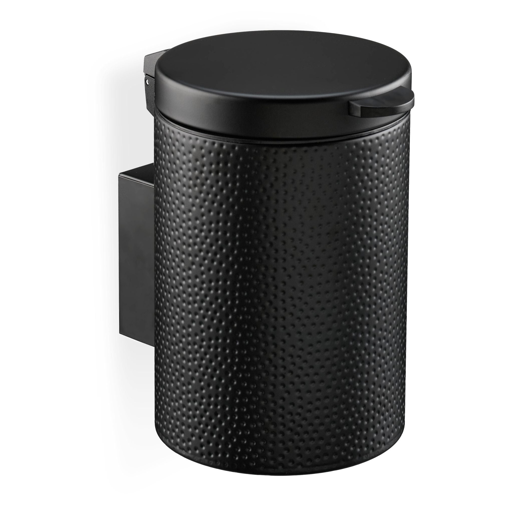 Kosmetikeimer Wandmontage 3 Liter Schwarz von Relaxdays