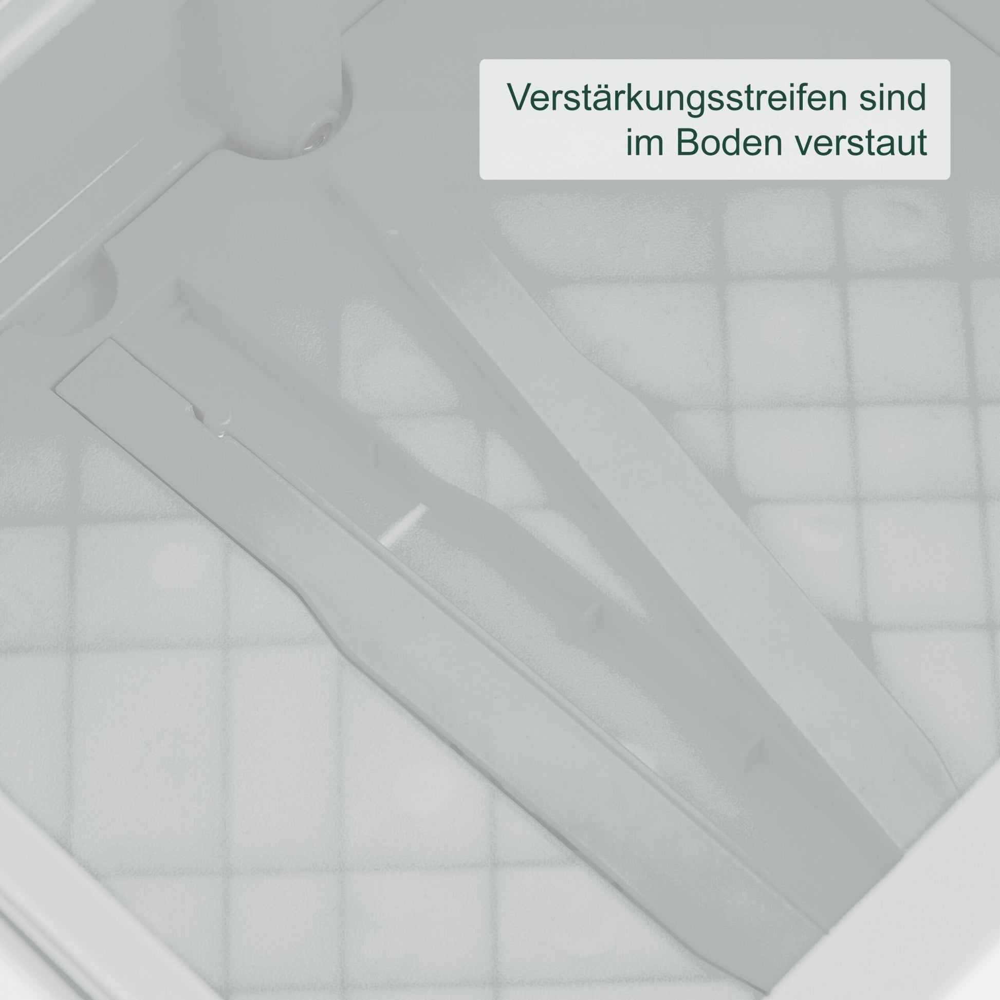 Einkaufstrolley mit Deckel Weiss von Relaxdays