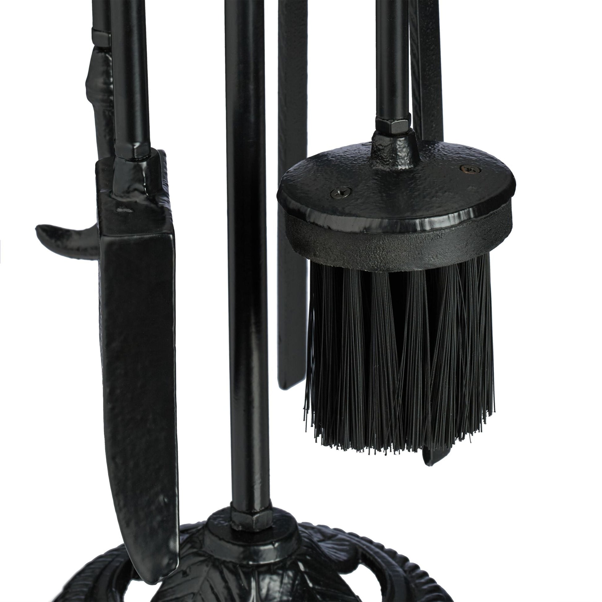 Kaminbesteck Gusseisen 5tlg. Schwarz von Relaxdays