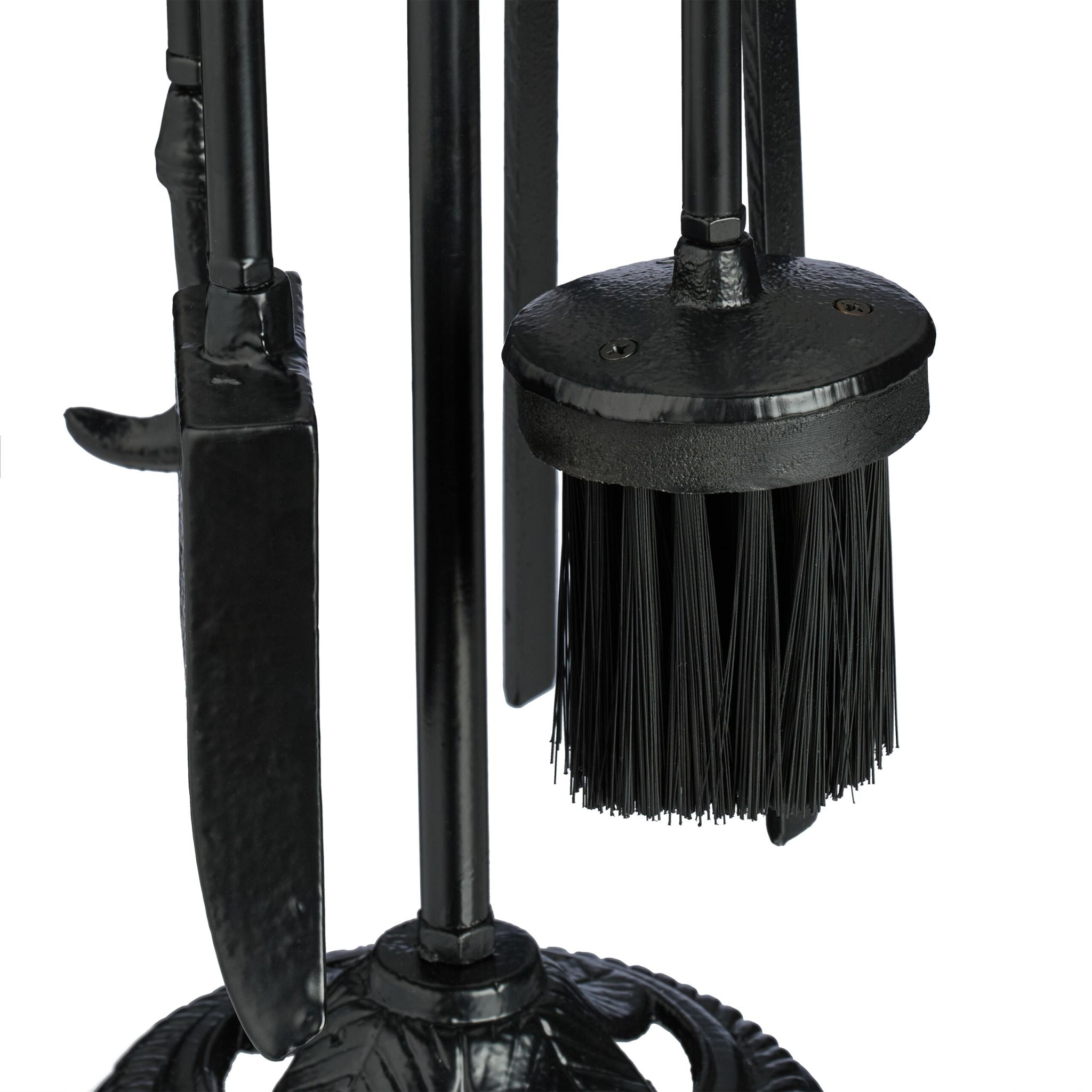 Kaminbesteck Gusseisen 5tlg. Schwarz von Relaxdays