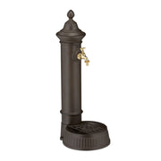 Standbrunnen antik 72cm Dunkelbraun-Gold von Relaxdays