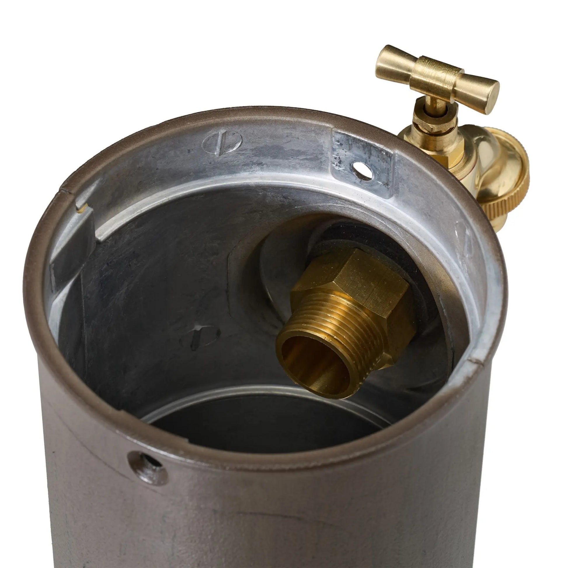Standbrunnen antik 72cm Dunkelbraun-Gold von Relaxdays