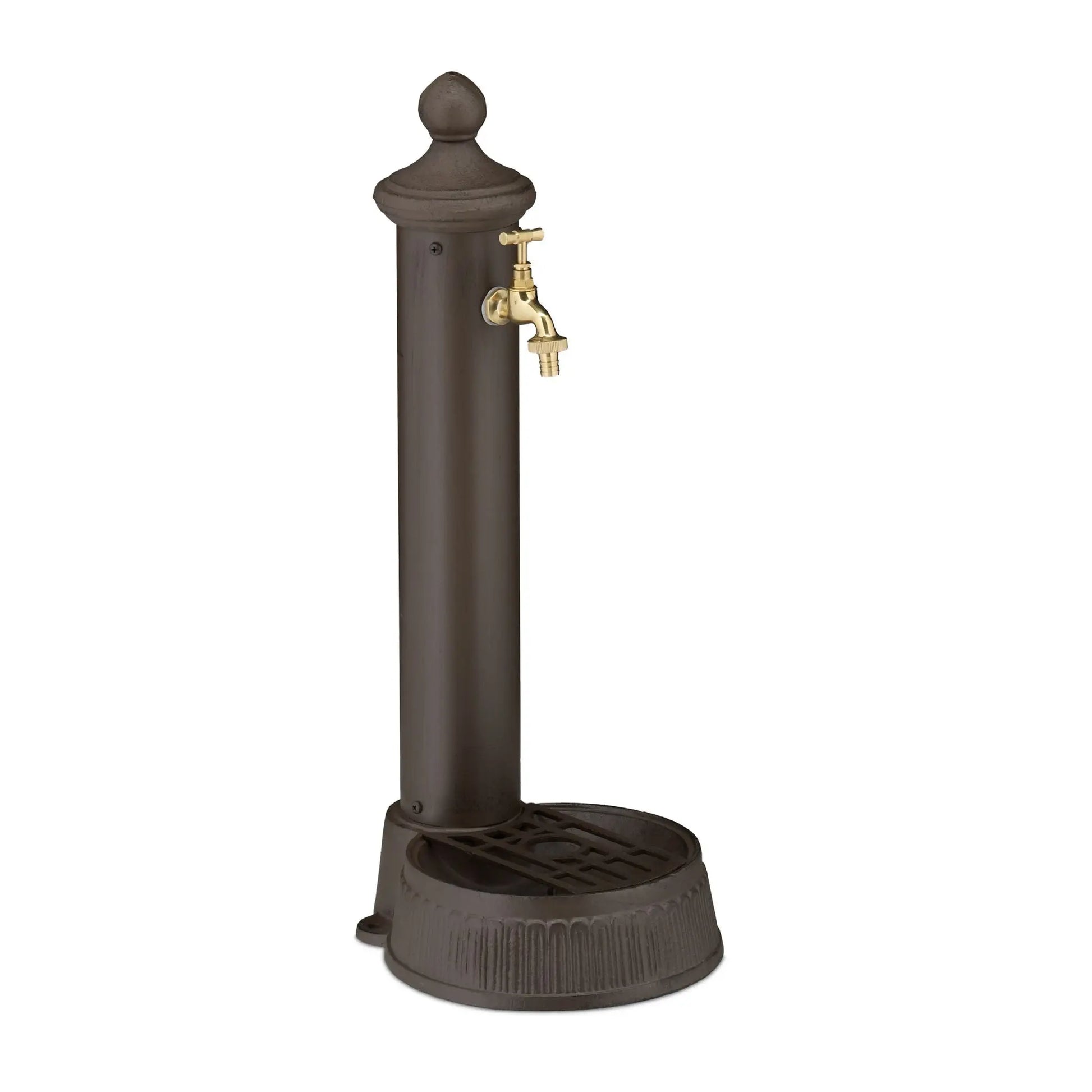 Standbrunnen antik 65cm Dunkelbraun von Relaxdays