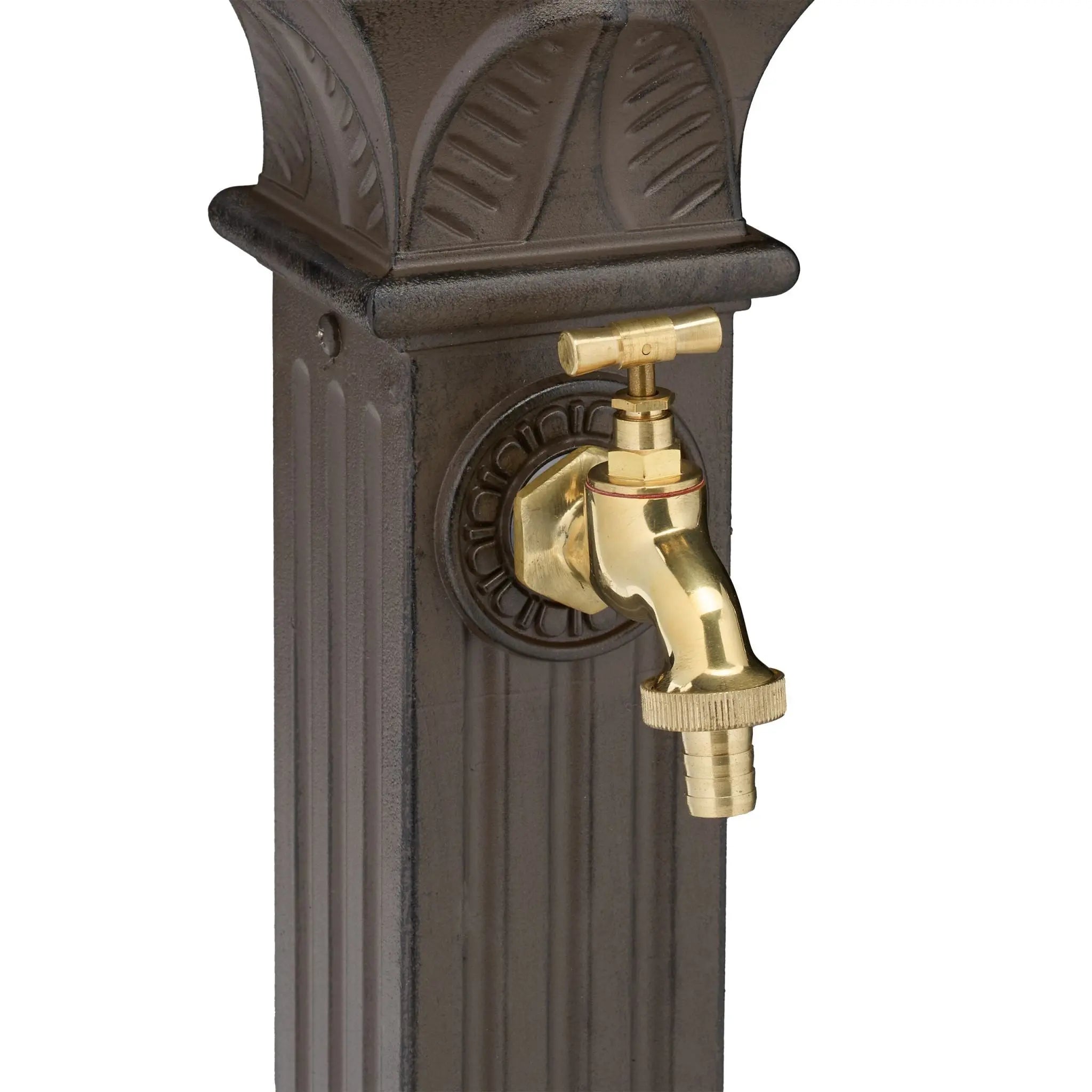 Standbrunnen antik 82cm Dunkelbraun von Relaxdays