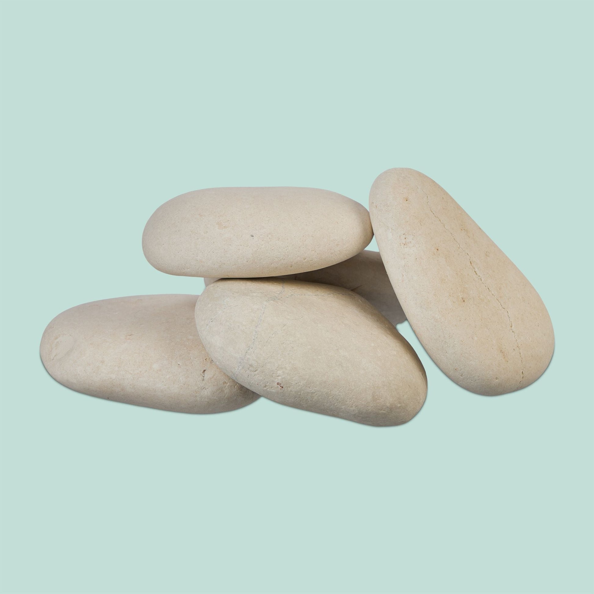 Steine zum Bemalen 3kg Weiss von Relaxdays