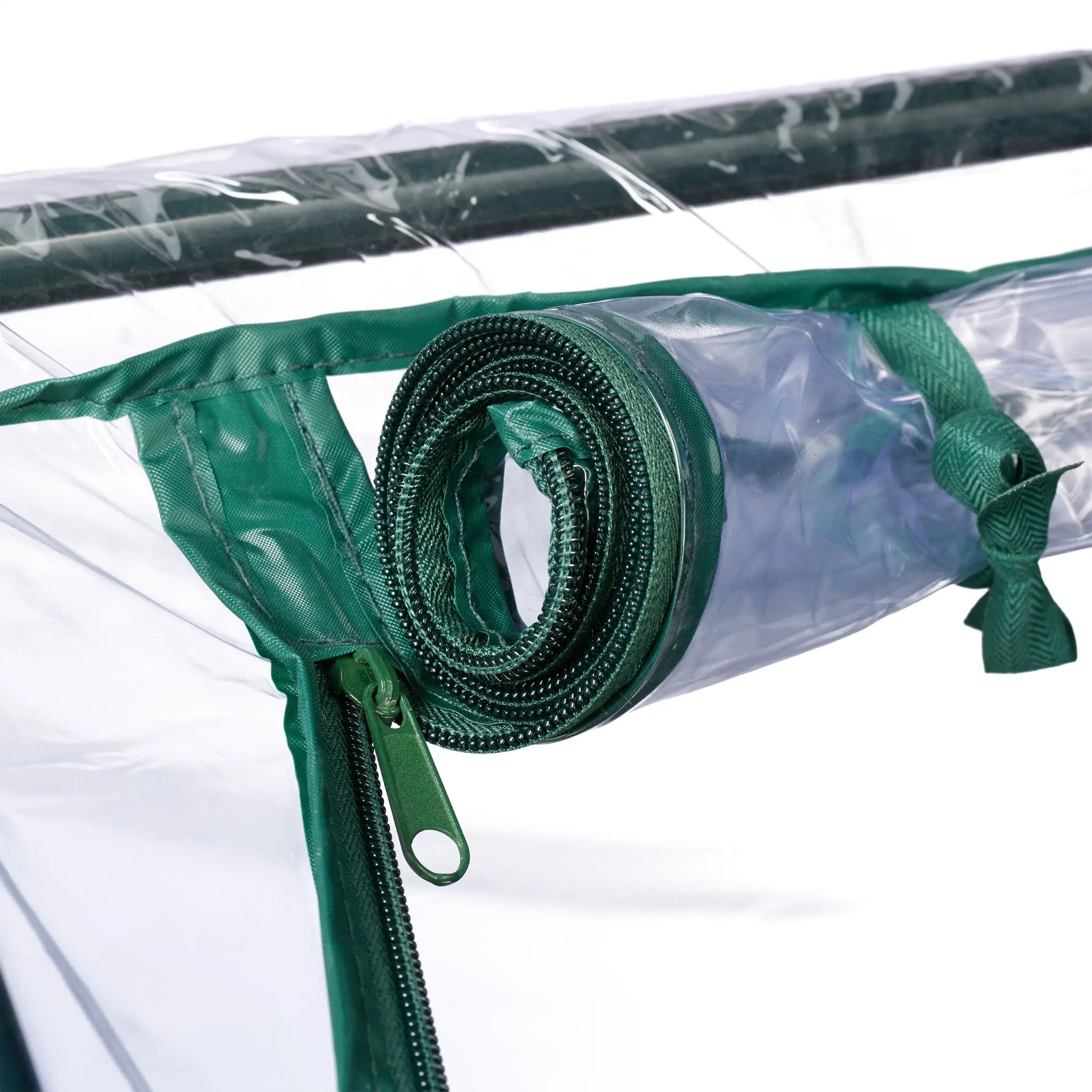 Frühbeet mit Pflanzsack Dunkelgrün-Transparent-Grau von Relaxdays