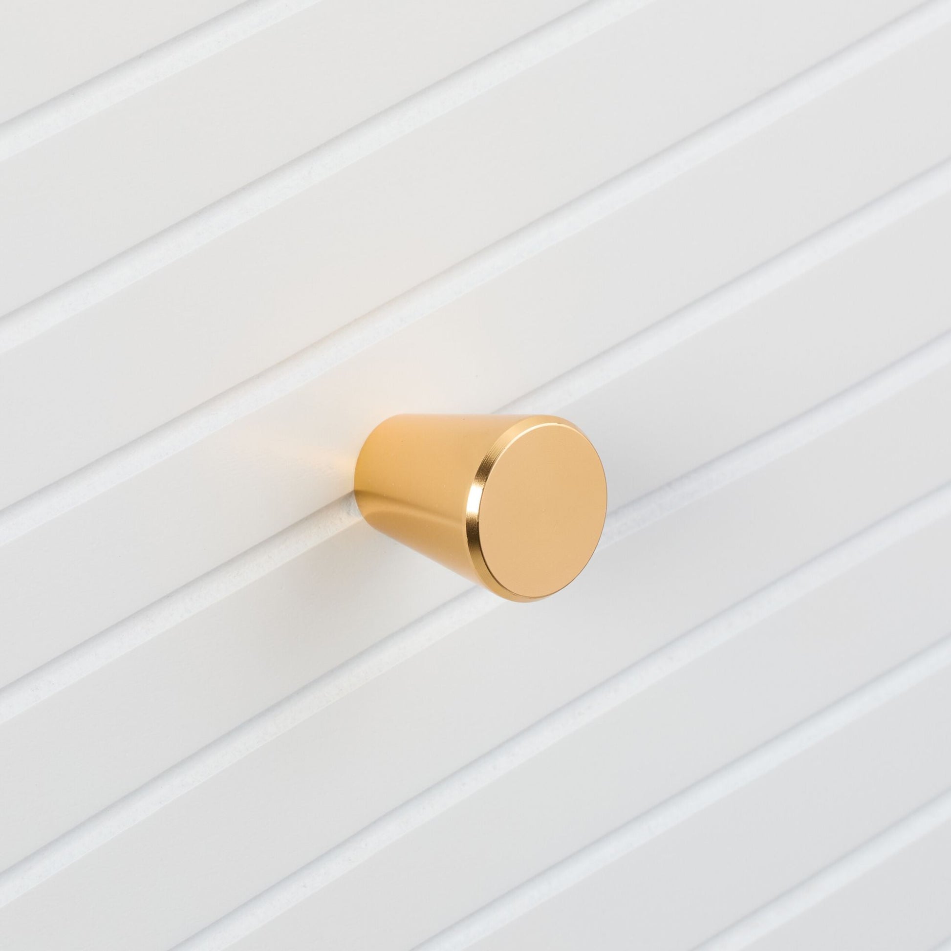 Nachttisch mit 2 Schubladen Weiss-Gold von Relaxdays