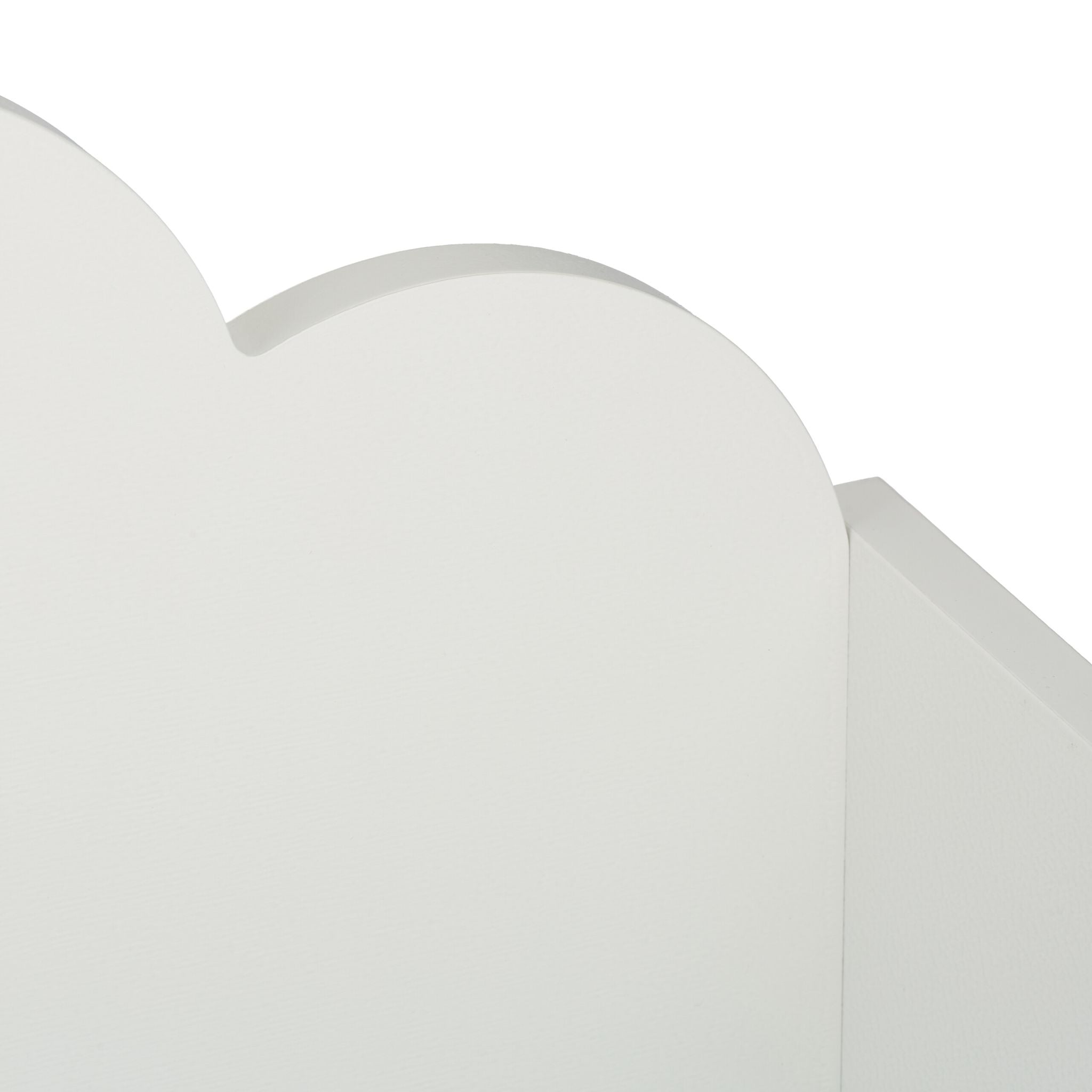 Kindertruhe Wolken-Design Weiss-Hellbraun von Relaxdays