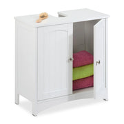 Waschbeckenunterschrank mit Türen Weiss von Relaxdays