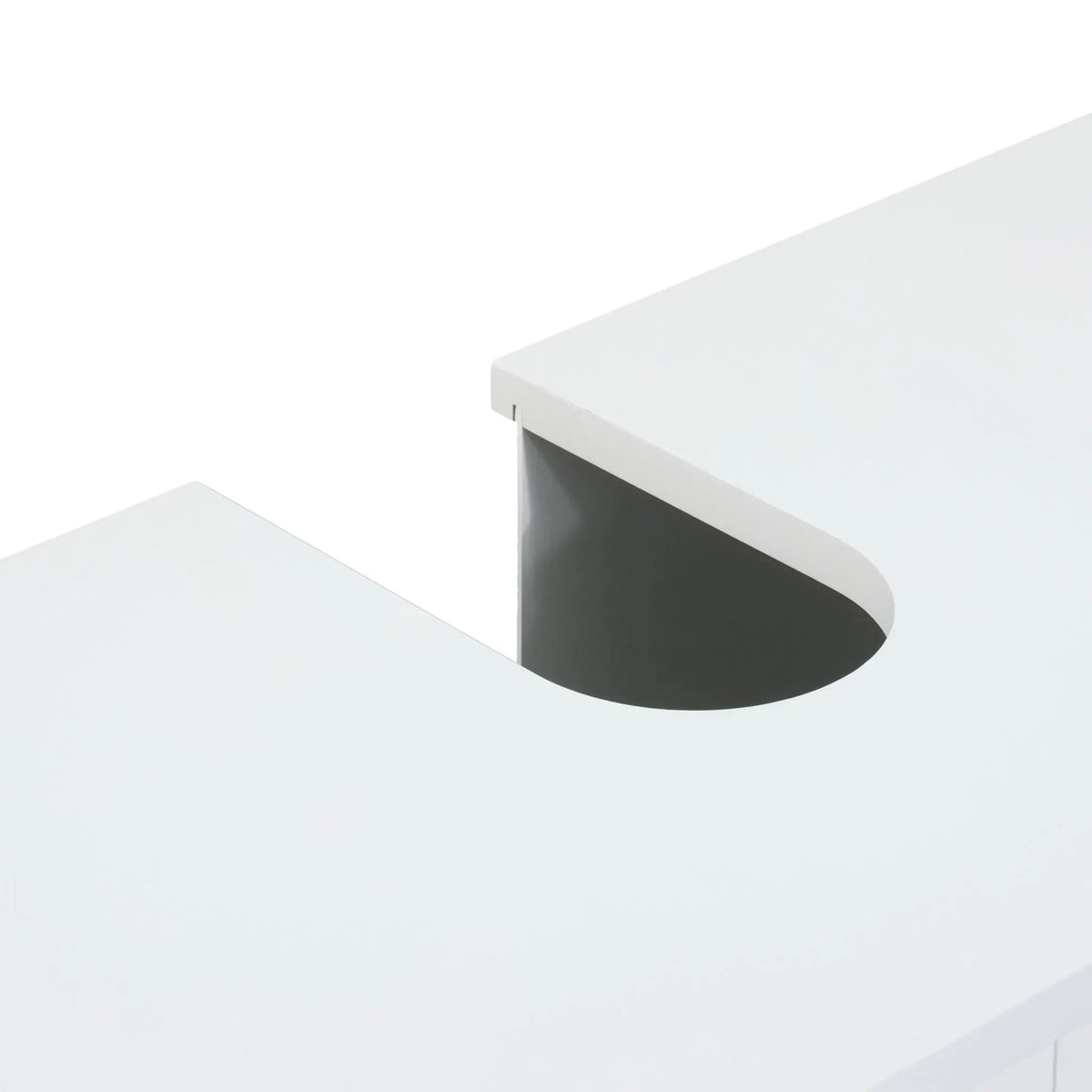Waschbeckenunterschrank mit Türen Weiss von Relaxdays