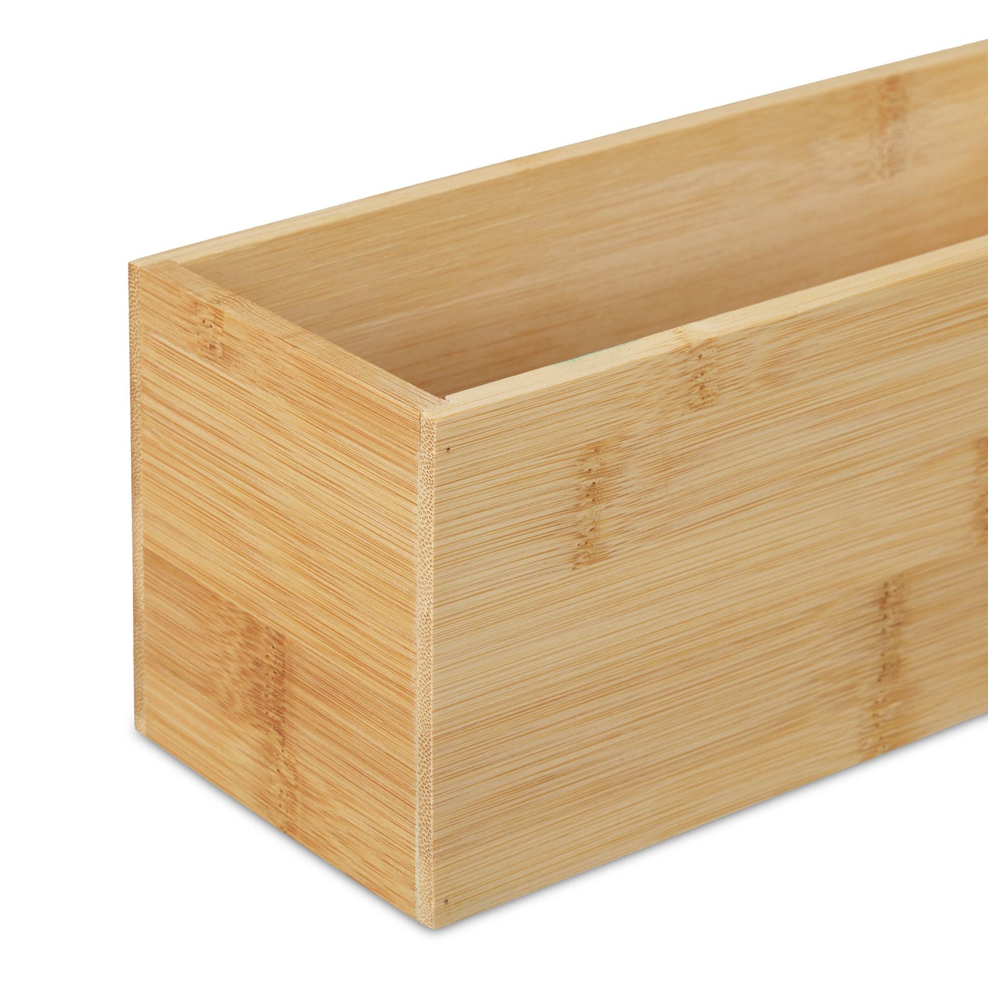 Aufbewahrungsbox Bambus 2er-Set Hellbraun von Relaxdays