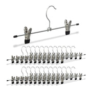 Hosenbügel Metall 25er-Set Schwarz-Silber von Relaxdays