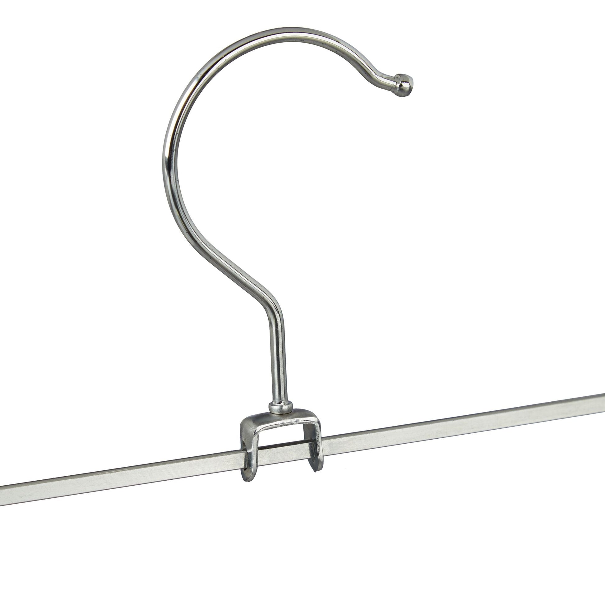 Hosenbügel Metall 25er-Set Schwarz-Silber von Relaxdays