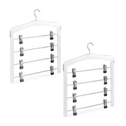 Rockbügel mehrfach 2er-Set Weiss-Silber von Relaxdays