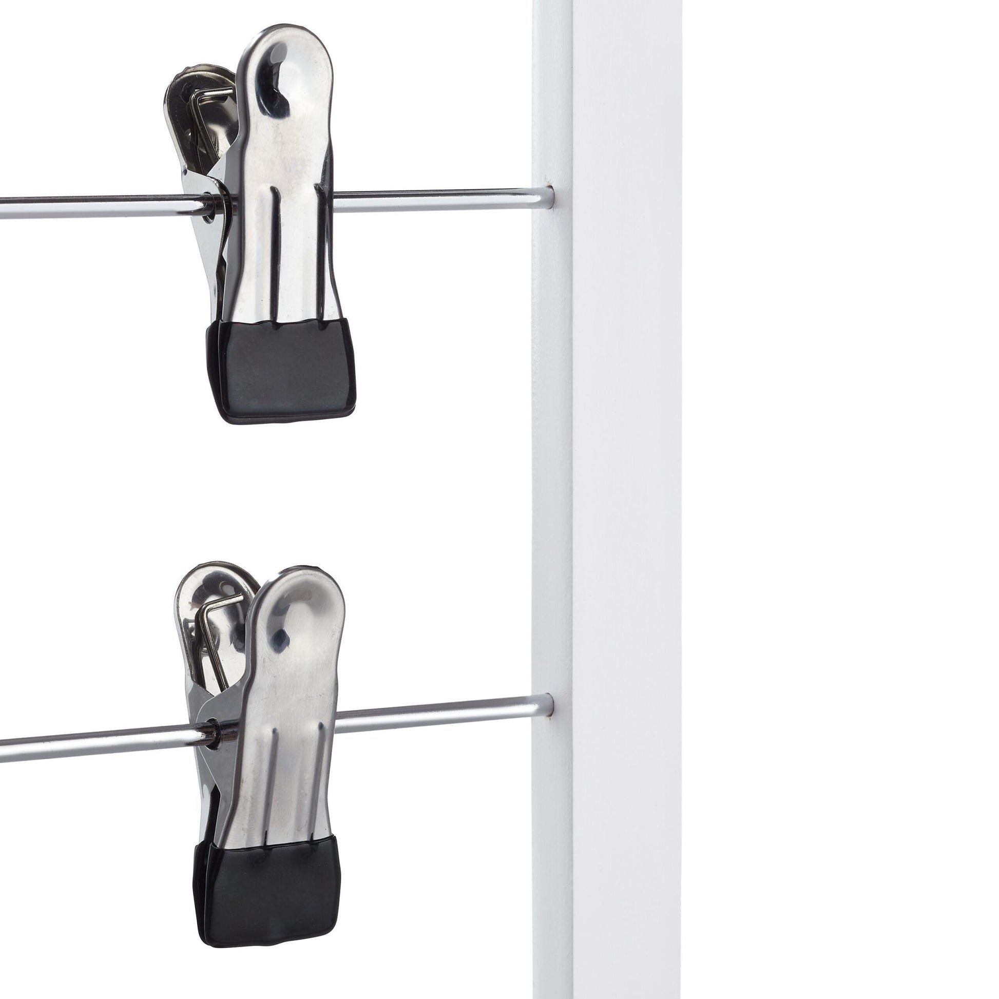 Rockbügel mehrfach 2er-Set Weiss-Silber von Relaxdays