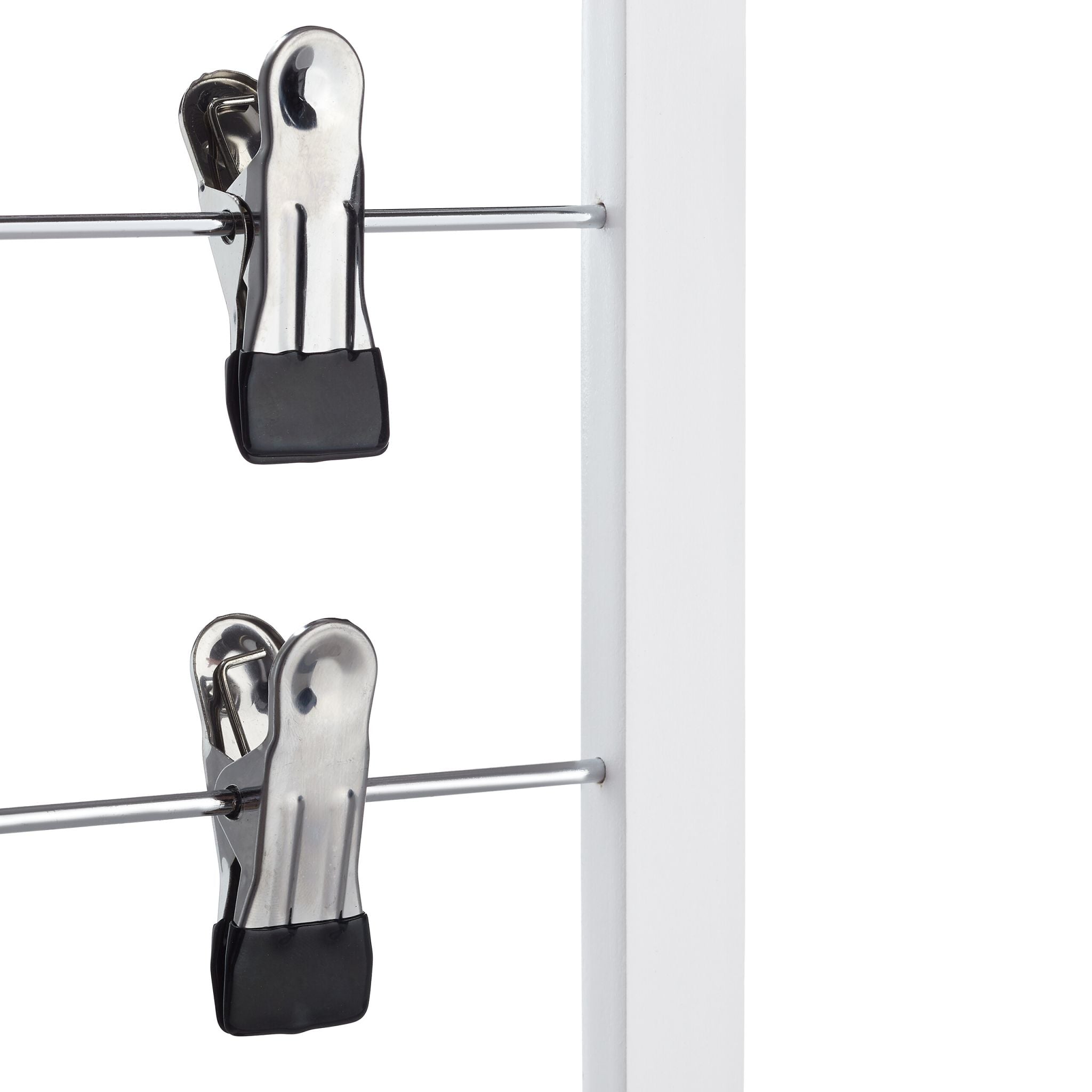 Rockbügel mehrfach 2er-Set Weiss-Silber von Relaxdays