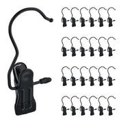 Drehbare Stiefelklammern 25er-Set Schwarz von Relaxdays