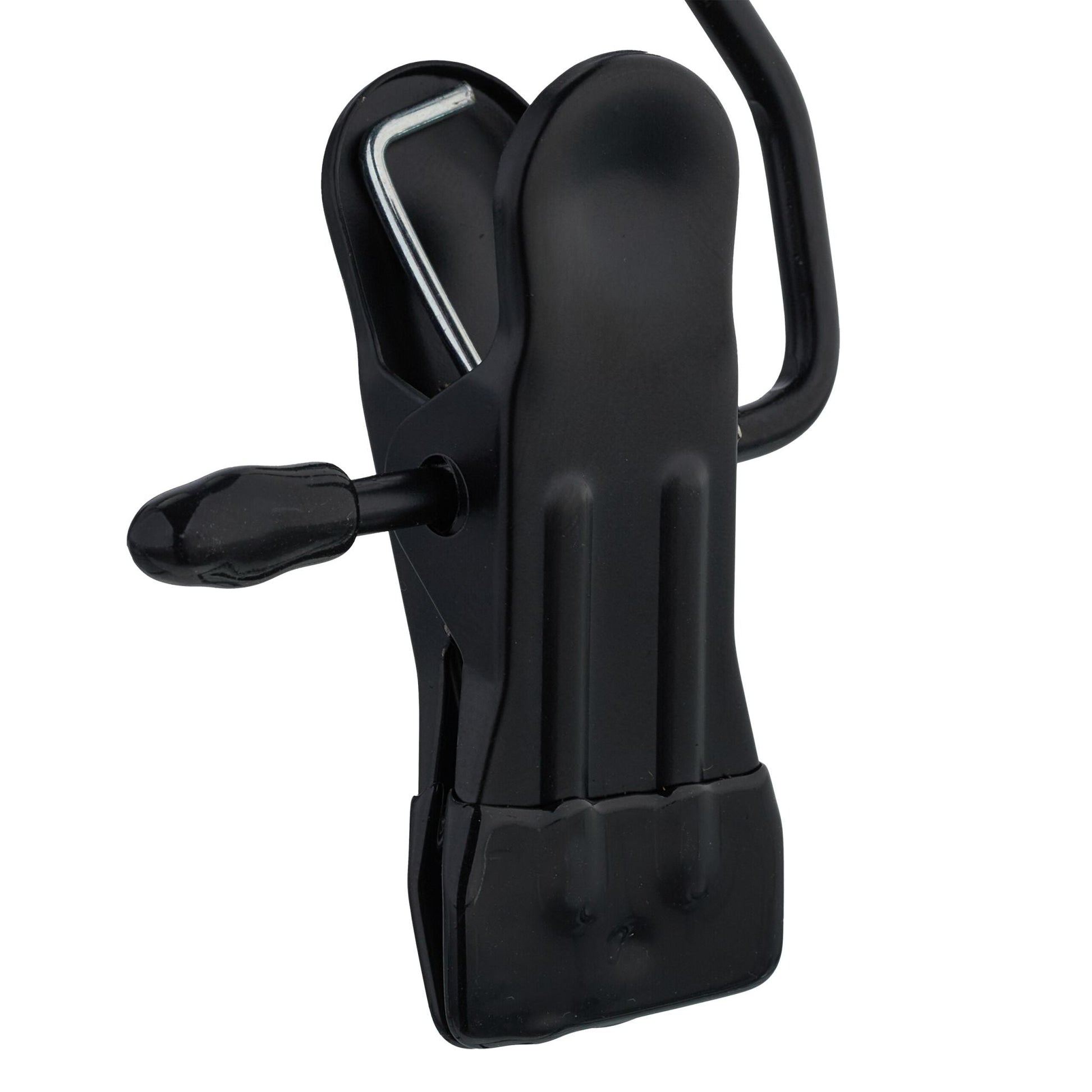Drehbare Stiefelklammern 25er-Set Schwarz von Relaxdays