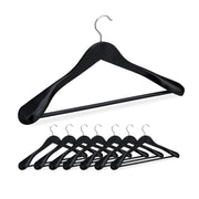 Anzug Kleiderbügel 8er-Set Schwarz-Silber von Relaxdays