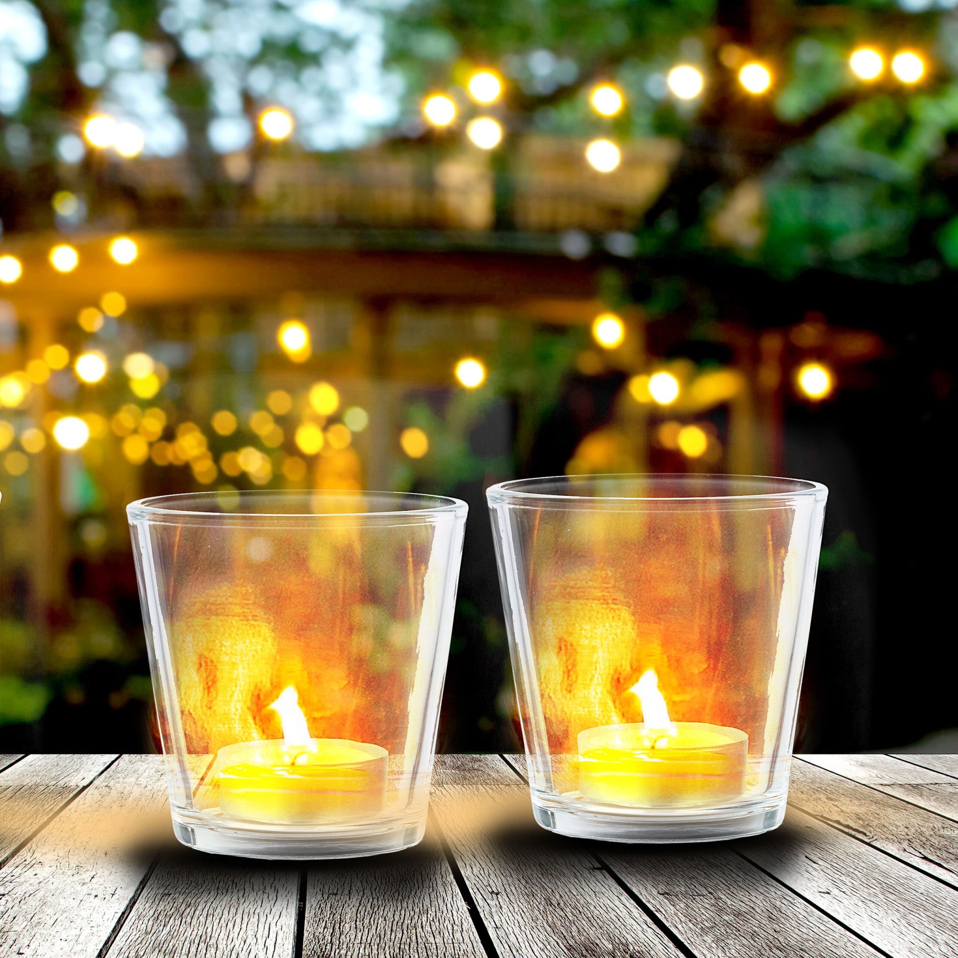 Teelichtgläser 20er-Set Transparent von Relaxdays