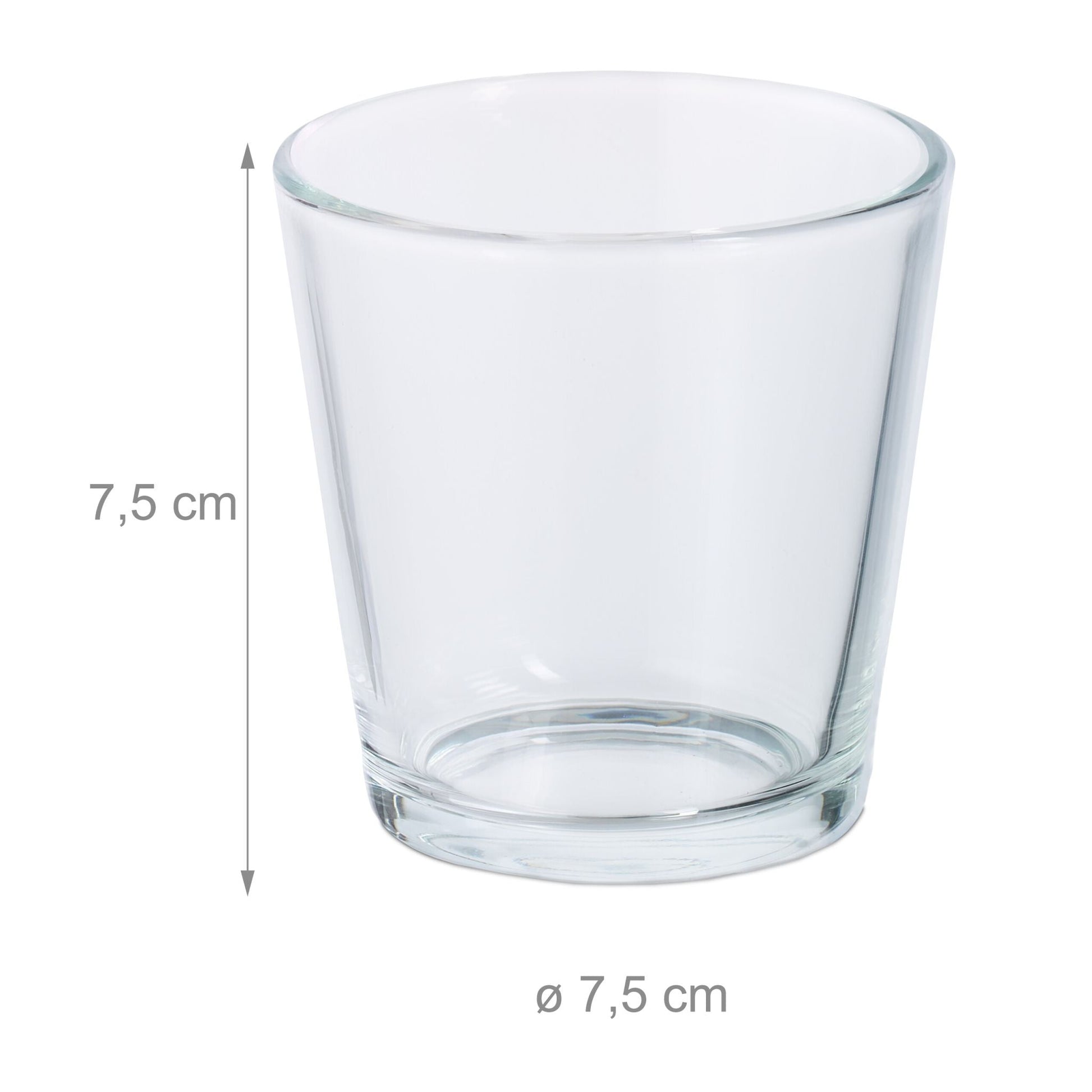 Teelichtgläser 20er-Set Transparent von Relaxdays