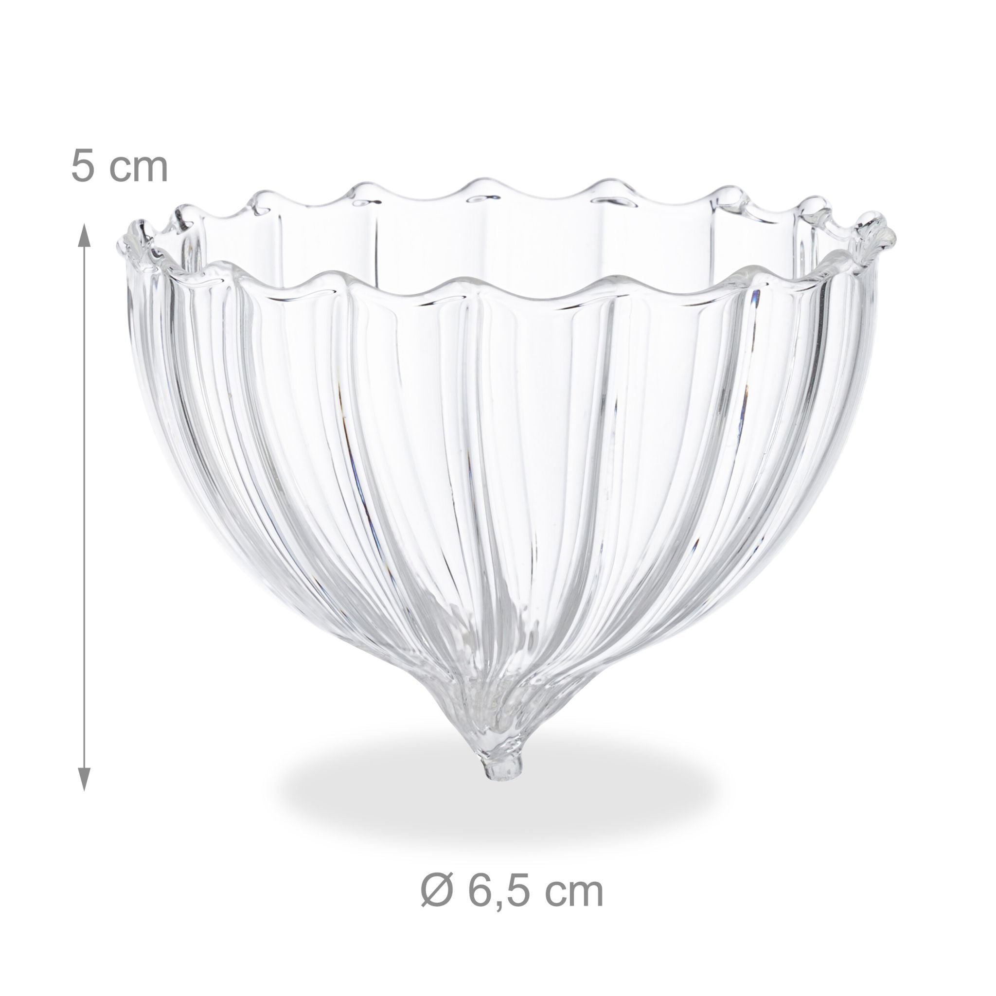 Teelichthalter schwimmend 12er-Set Transparent von Relaxdays