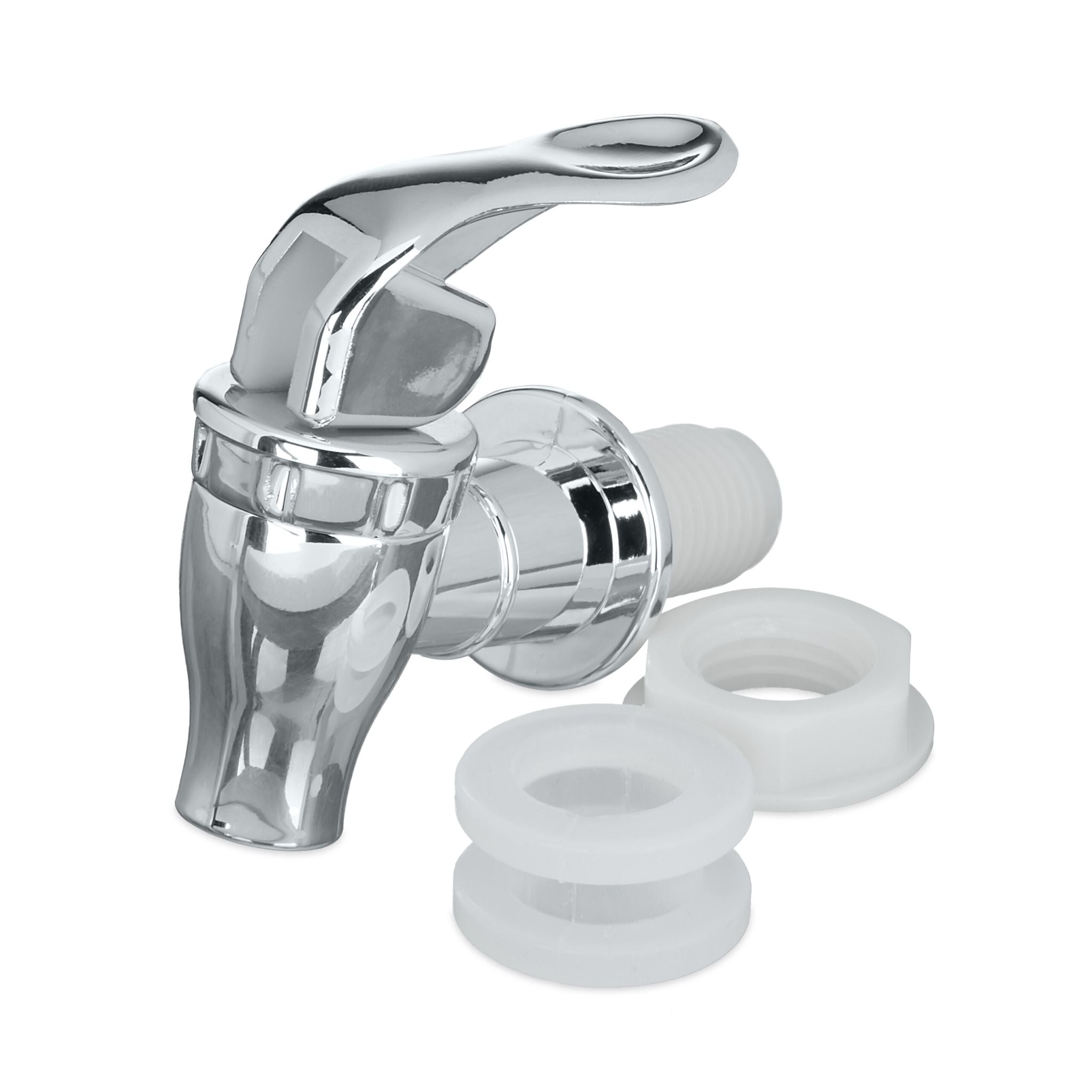 Getränkespender mit Einsatz Silber-Transparent von Relaxdays