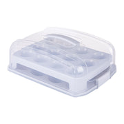 Muffin Transportbox für 24 Stück Transparent-Grau von Relaxdays