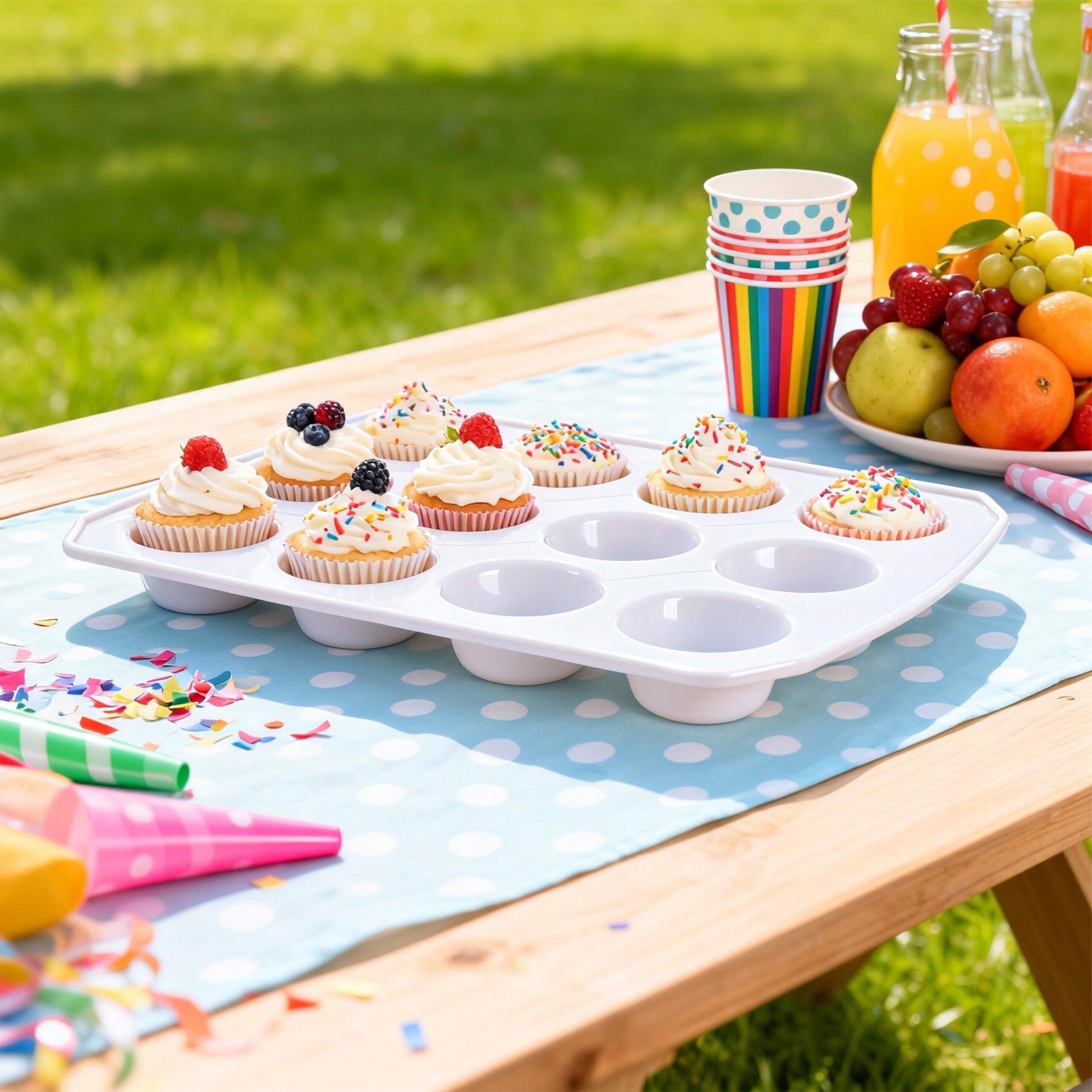 Muffin Transportbox für 24 Stück Transparent-Grau von Relaxdays