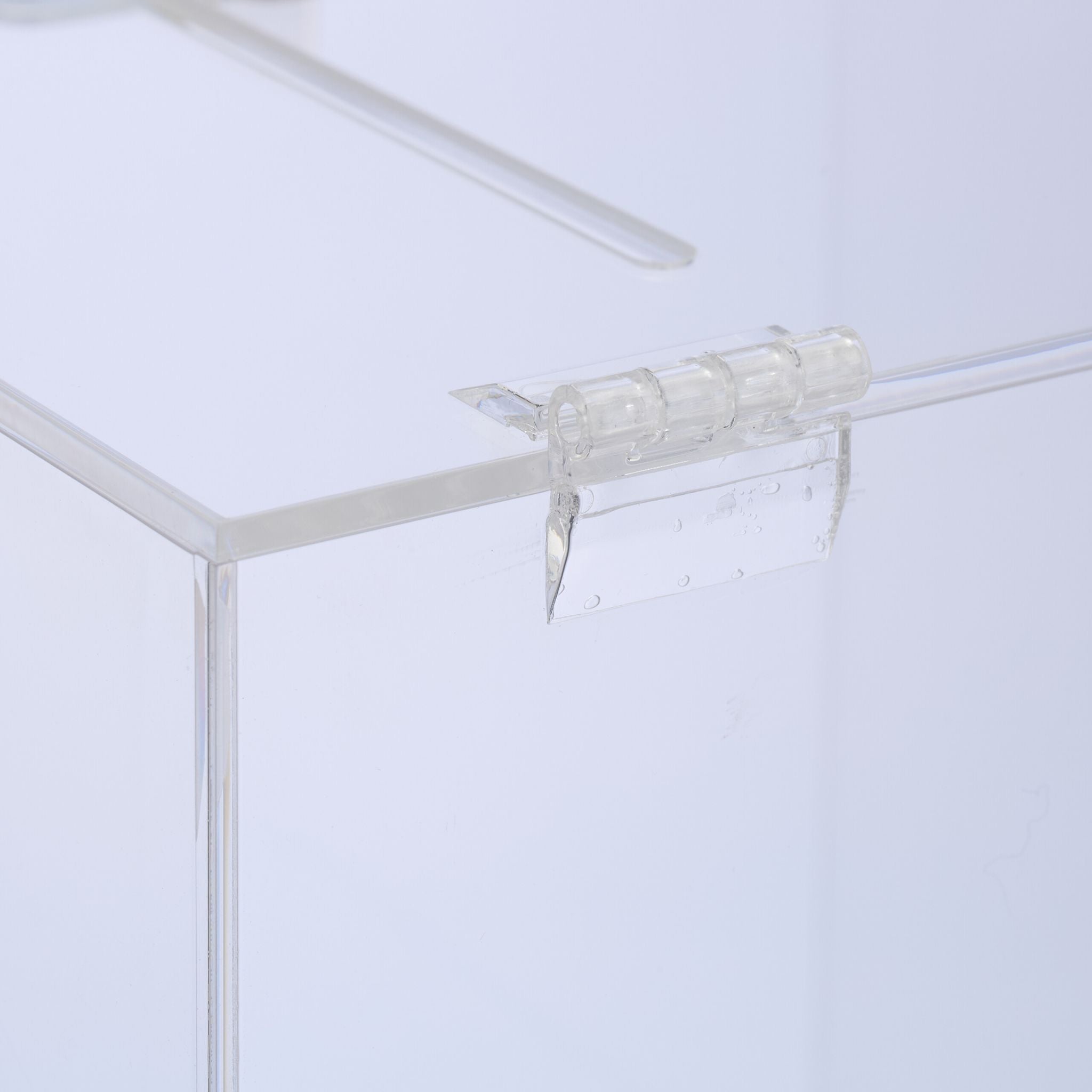 Losbox Acryl Silber-Transparent von Relaxdays
