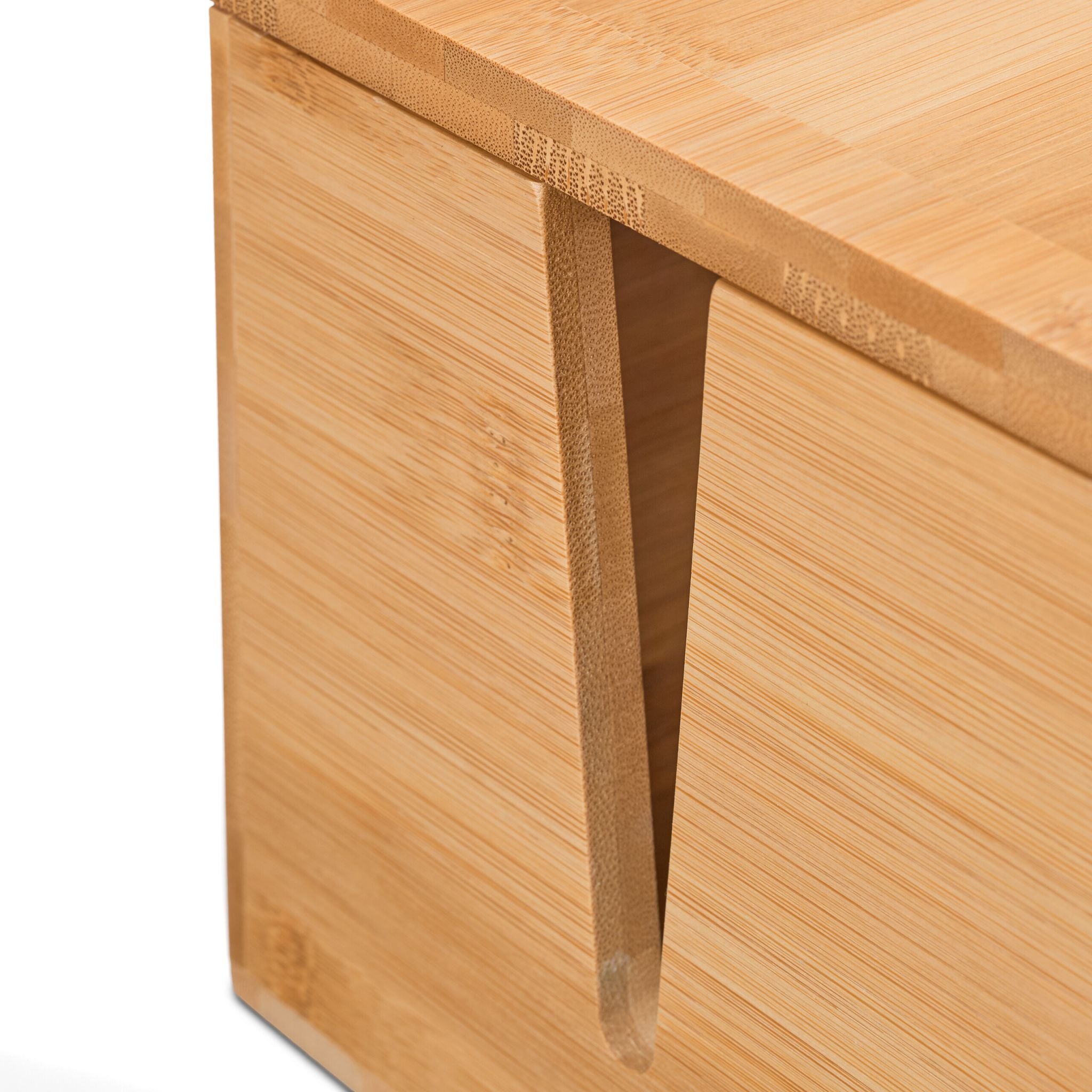 Kabelbox Bambus Hellbraun von Relaxdays