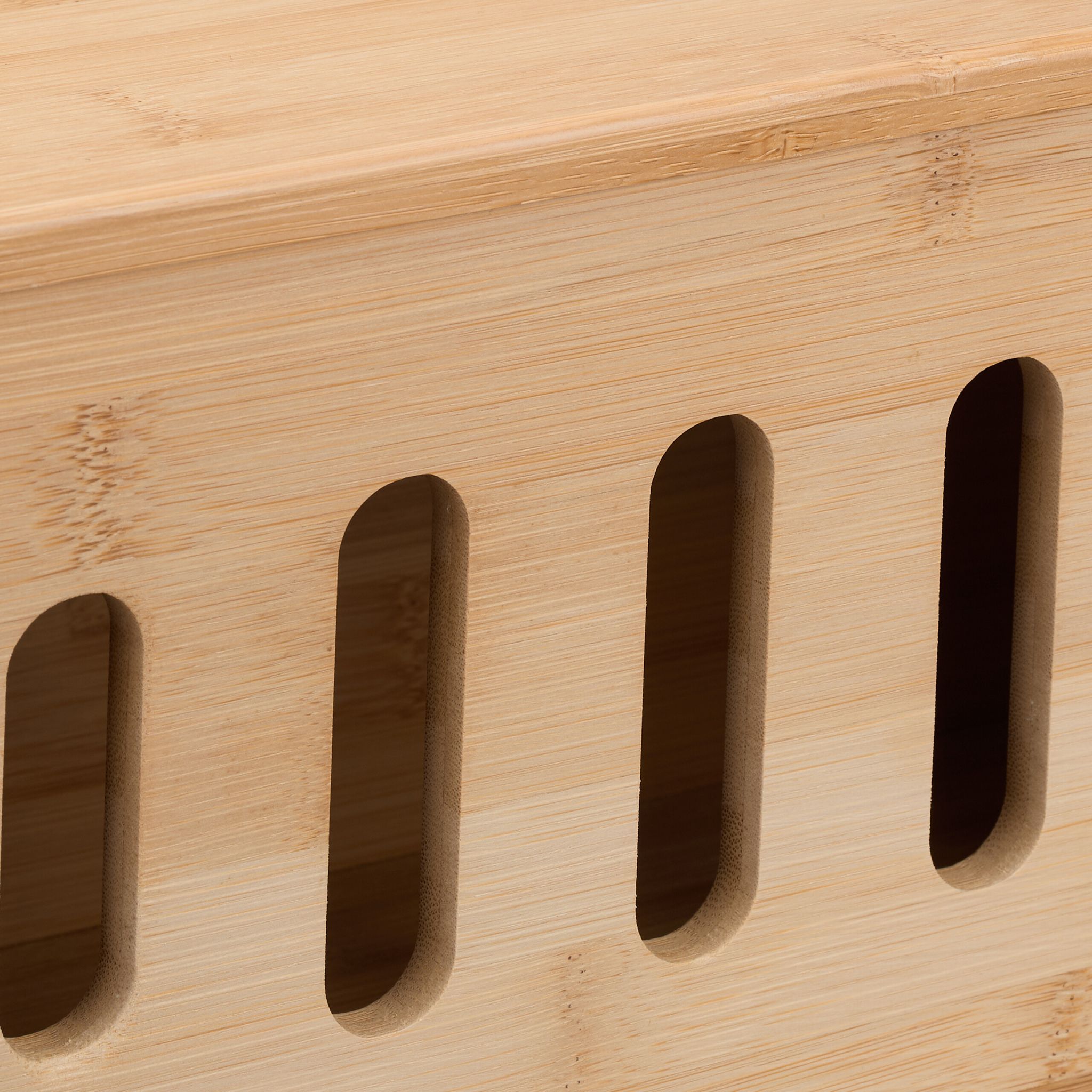 Kabelbox Bambus Hellbraun von Relaxdays