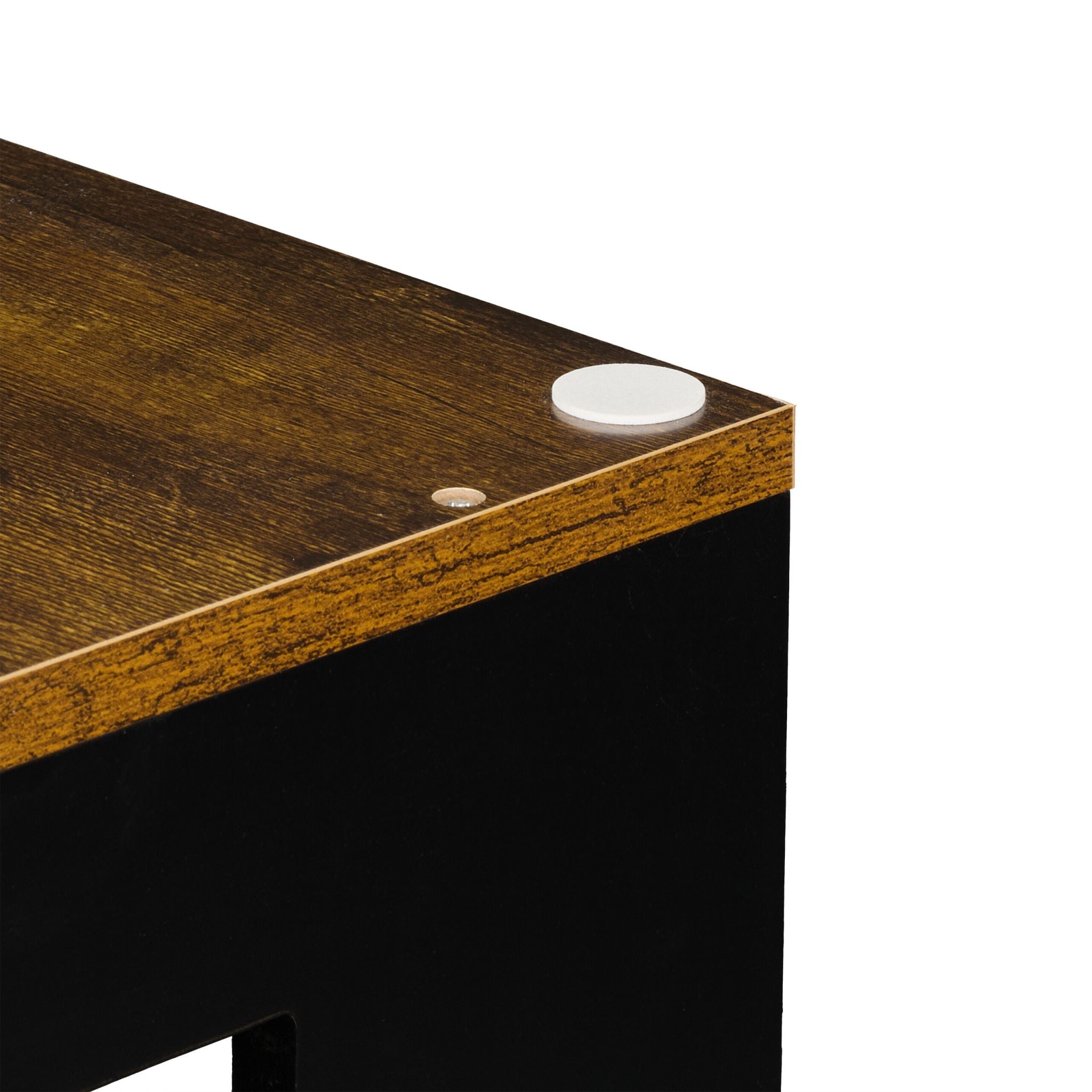 Katzenschrank Industrial Design Braun-Schwarz von Relaxdays