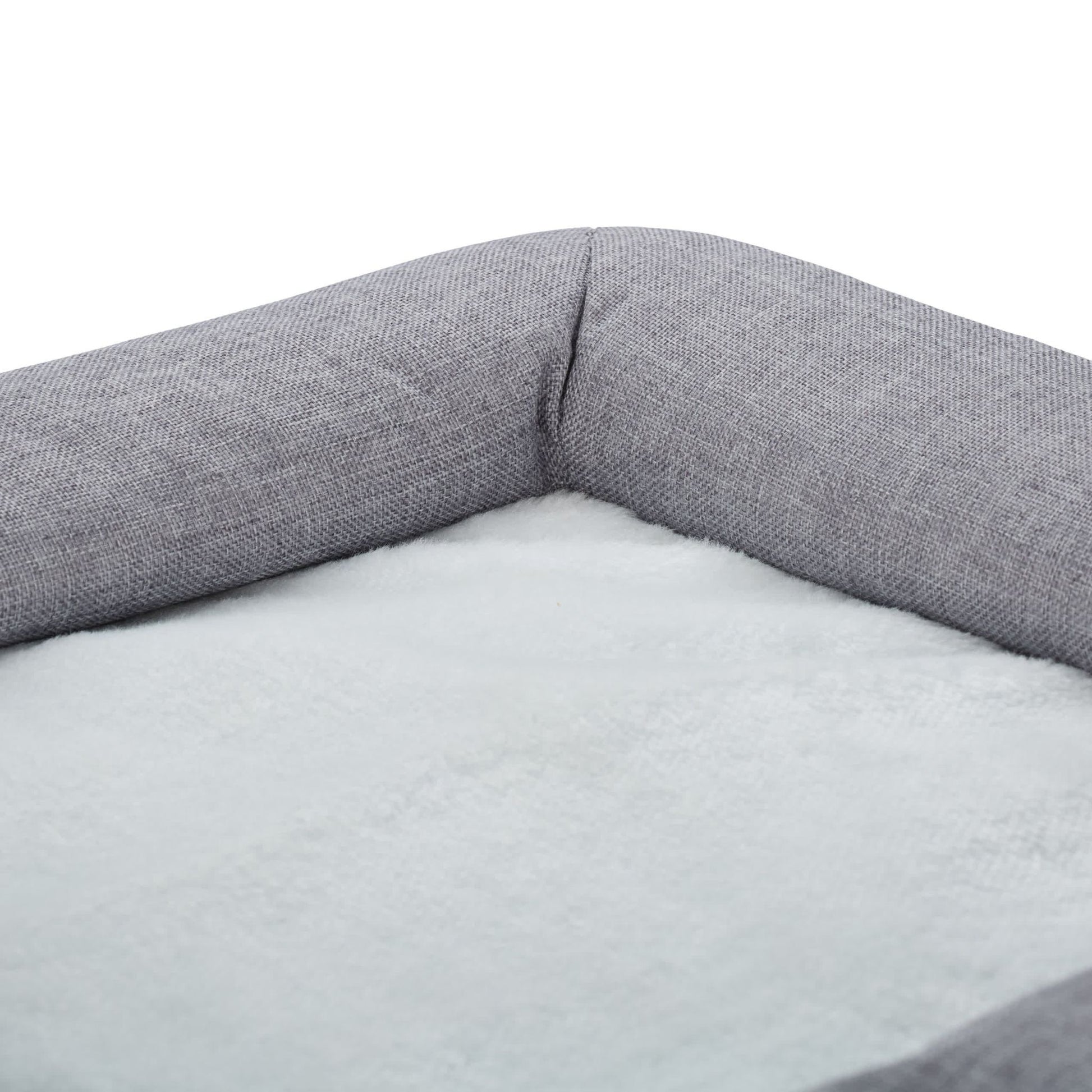 Katzenhöhle 3 Ebenen Weiss-Creme-Grau von Relaxdays