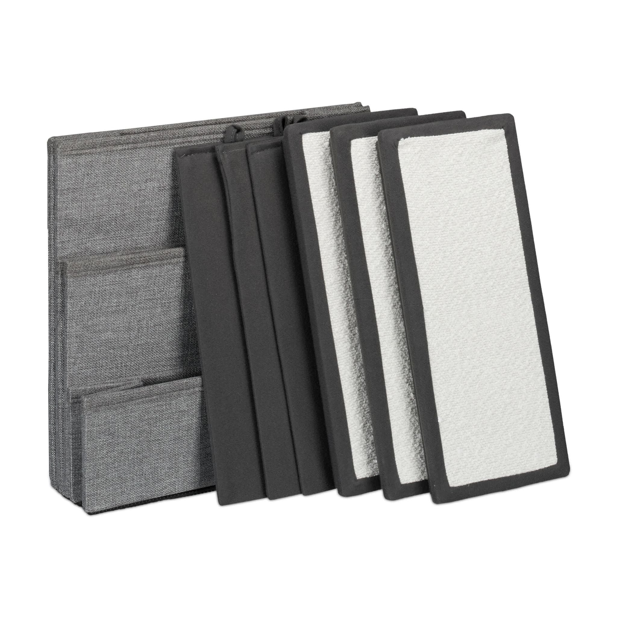 Faltbare Hundetreppe 3 Stufen Weiss-Grau von Relaxdays