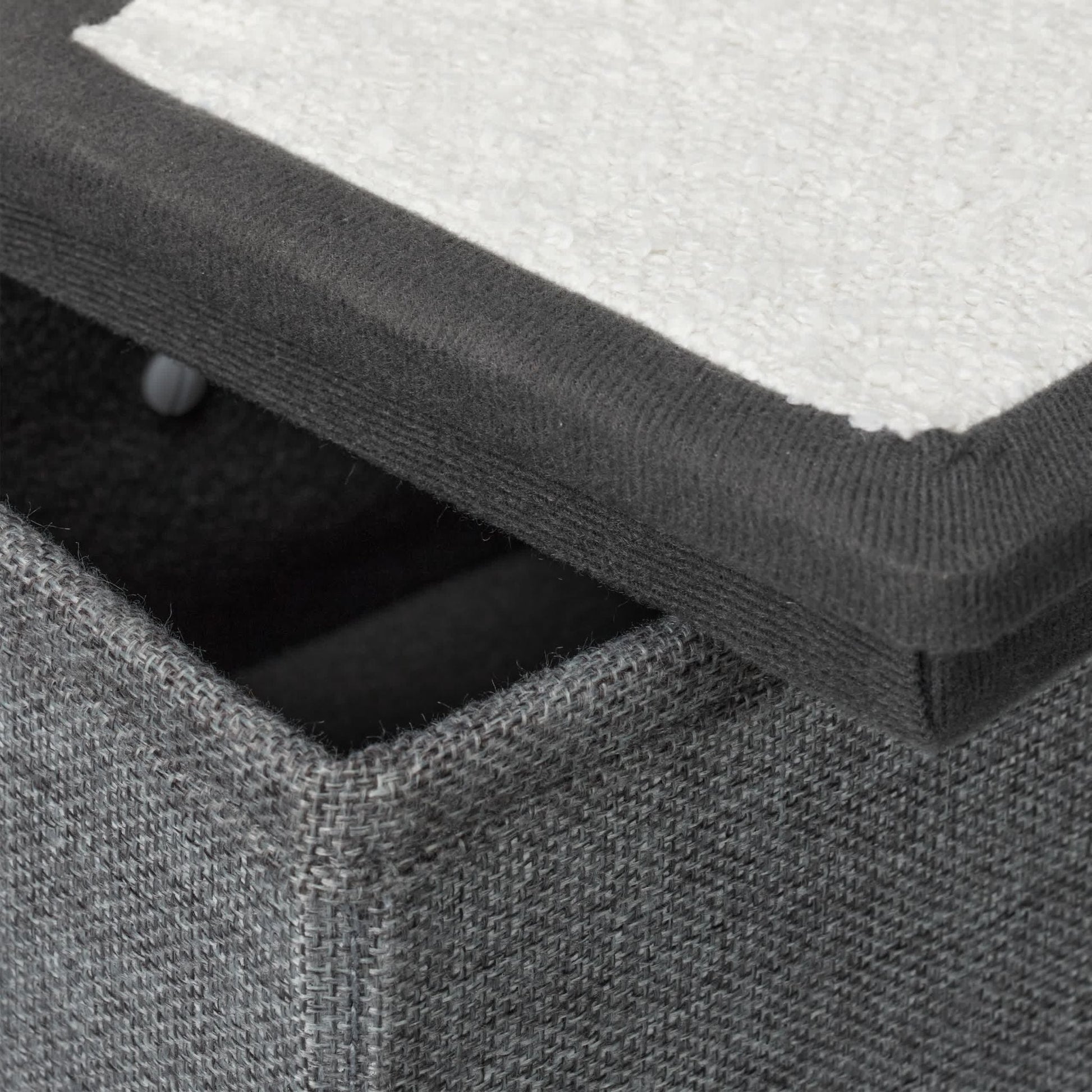 Faltbare Hundetreppe 3 Stufen Weiss-Grau von Relaxdays