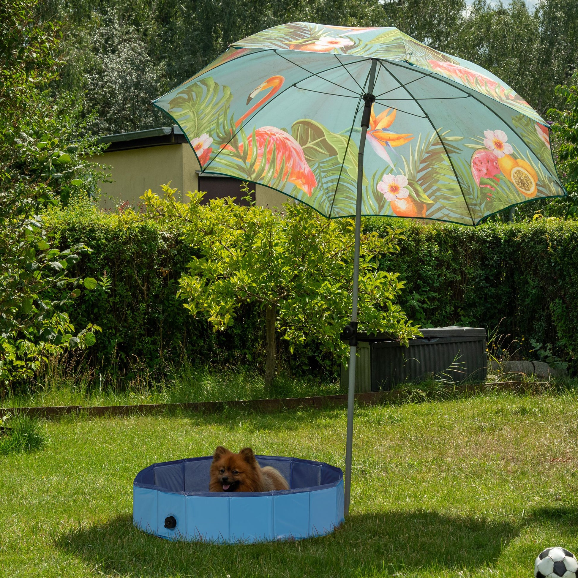 Hundepool Blau-Hellblau-Schwarz von Relaxdays